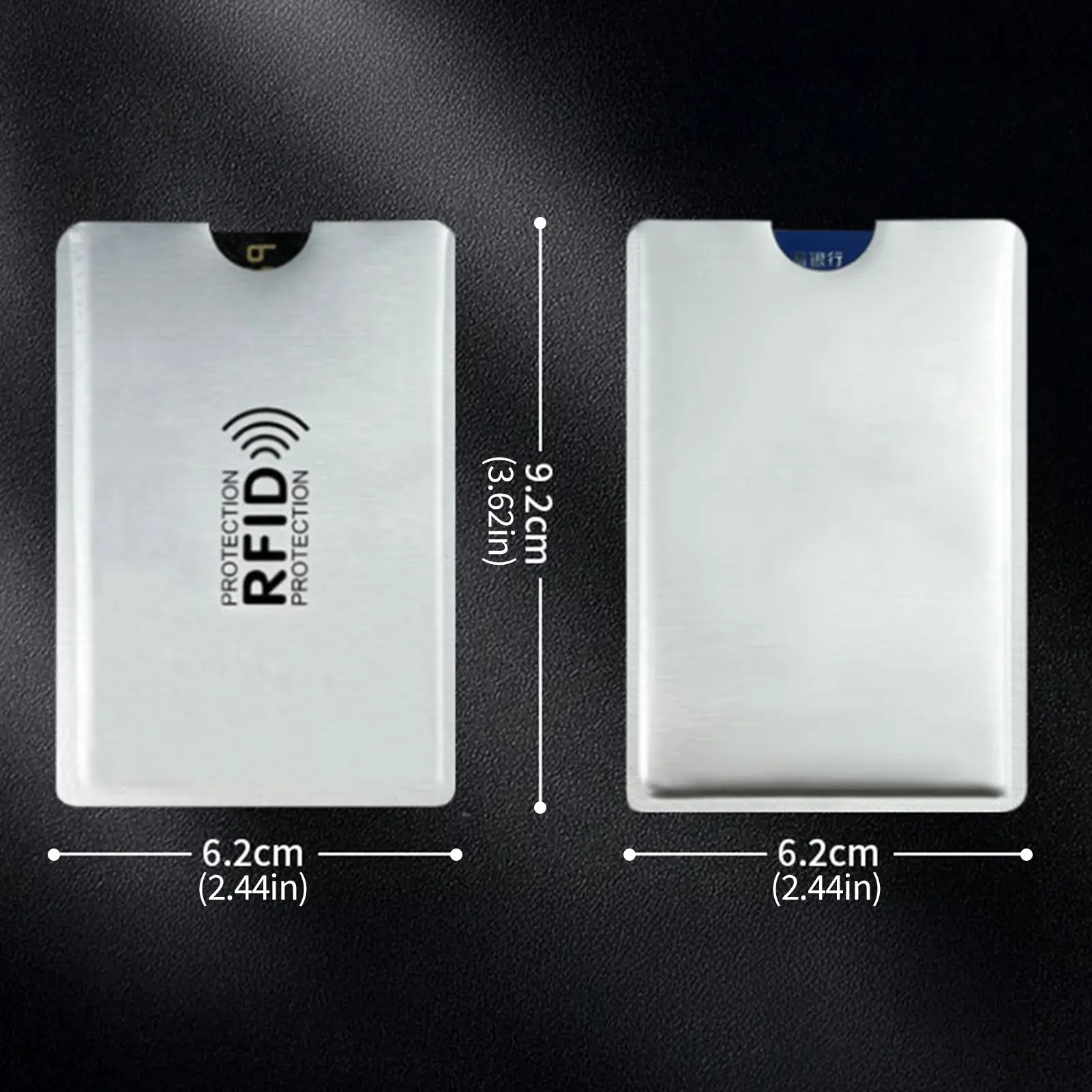 1Pc New Anti Bank Card Holder Metal Nfc Blocking Reader Lock Id Credit Card Bag Men Women Laser Aluminium Card Case Protect