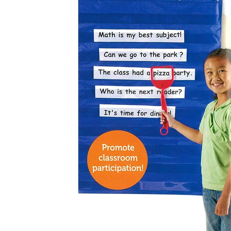 Home,Scheduling, Standard Pocket Chart Education For Scheduling Classroom Learning Storage Display Rack Wall Calendar 70x110cm