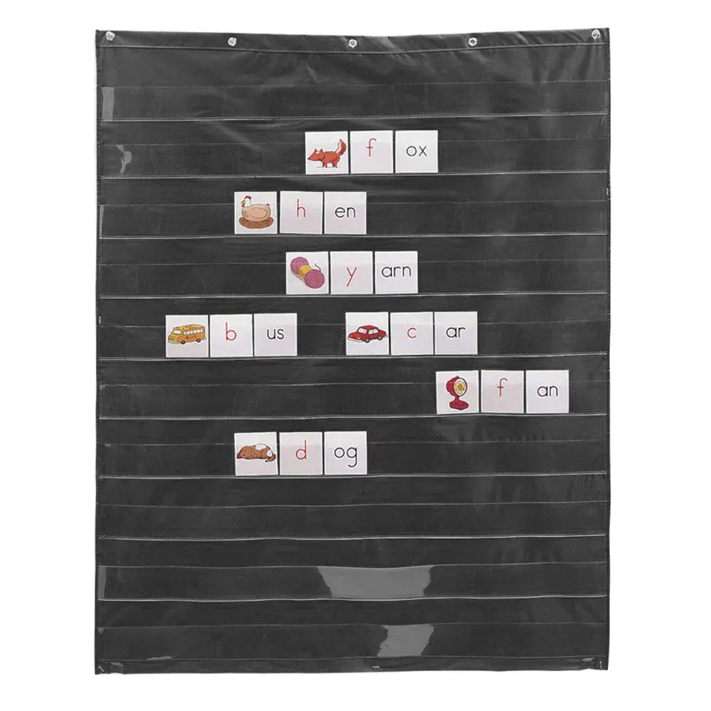Home,Scheduling, Standard Pocket Chart Education For Scheduling Classroom Learning Storage Display Rack Wall Calendar 70x110cm