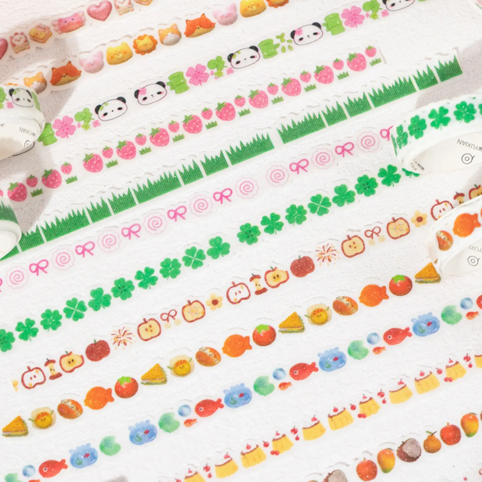 5 Rolls/set Washi Tape Little Fresh Decorative Tape Cute Cartoon Special-shaped Washi Tape Journal Diy Tapes Set orean Style