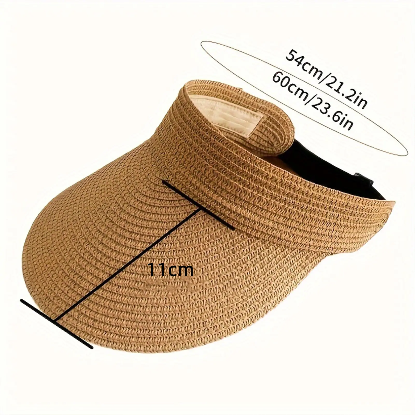 Summer Beach Sun Hat Women Portable Folding Wide Brimmed Straw Hat Fashion Shaped Hollow Top Straw Hat Girls Bucket Hats Travel