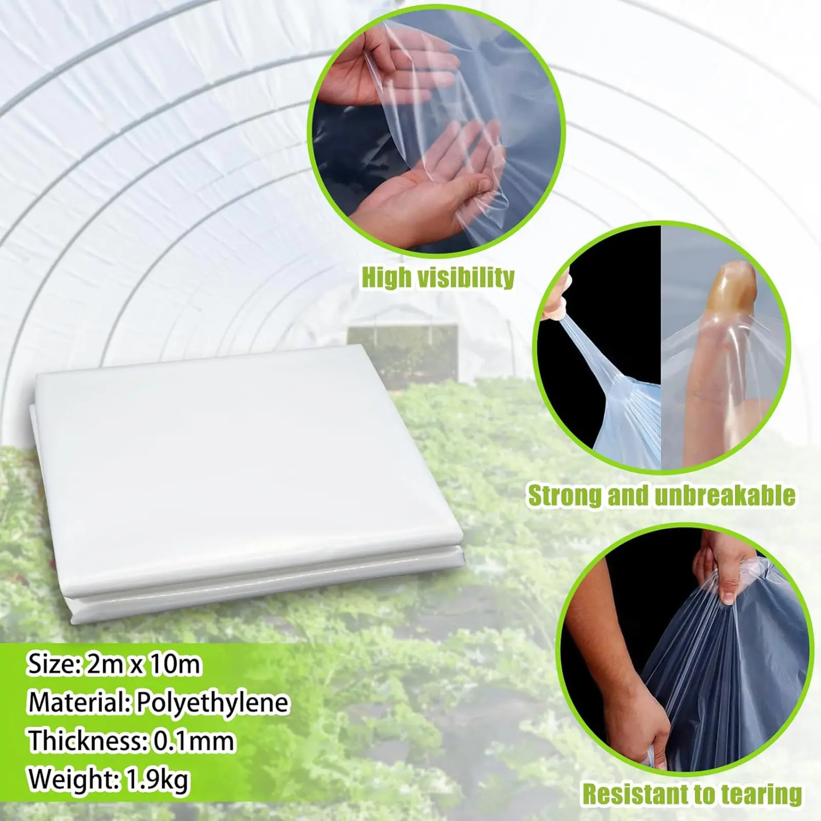 Transparent Heat Preservation, Moisture Preservation And Frost Prevention Film For Greenhouse Film Versatile Growing Application