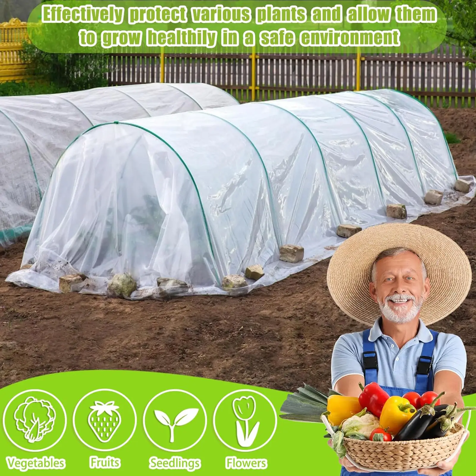 Transparent Heat Preservation, Moisture Preservation And Frost Prevention Film For Greenhouse Film Versatile Growing Application