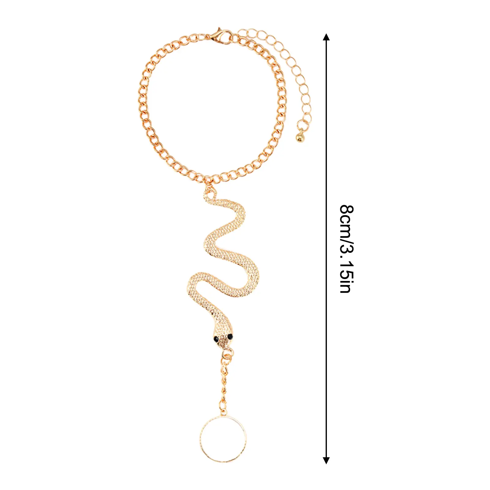 Unique Gothic Bracelet Connecting Finger Snake Bracelet Female 2025 Exaggerated Animal Vracelet Simple Personality Jewelry Gift