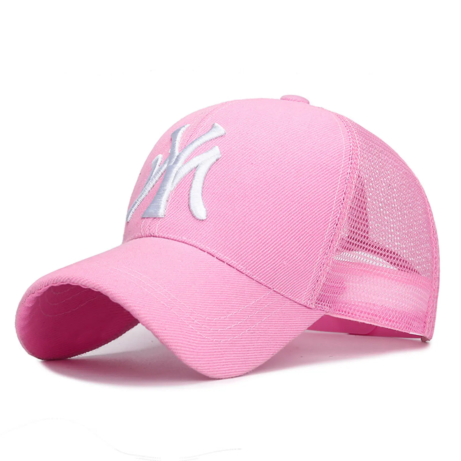 Letter Baseball Cap Embroidered Camouflage Spring And Autumn Outdoor Net Hat Adjustable Leisure Hat Sun Protection Hat