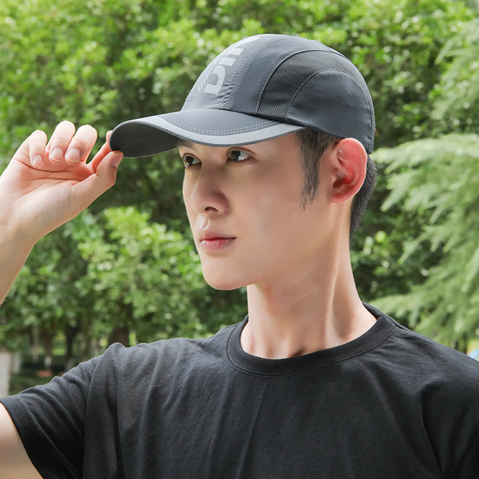 Stay Protected in Style UV  Baseball Cap with Quick-Drying Soft Top Breathable Strapback For Hiking Fishing & Outdoor