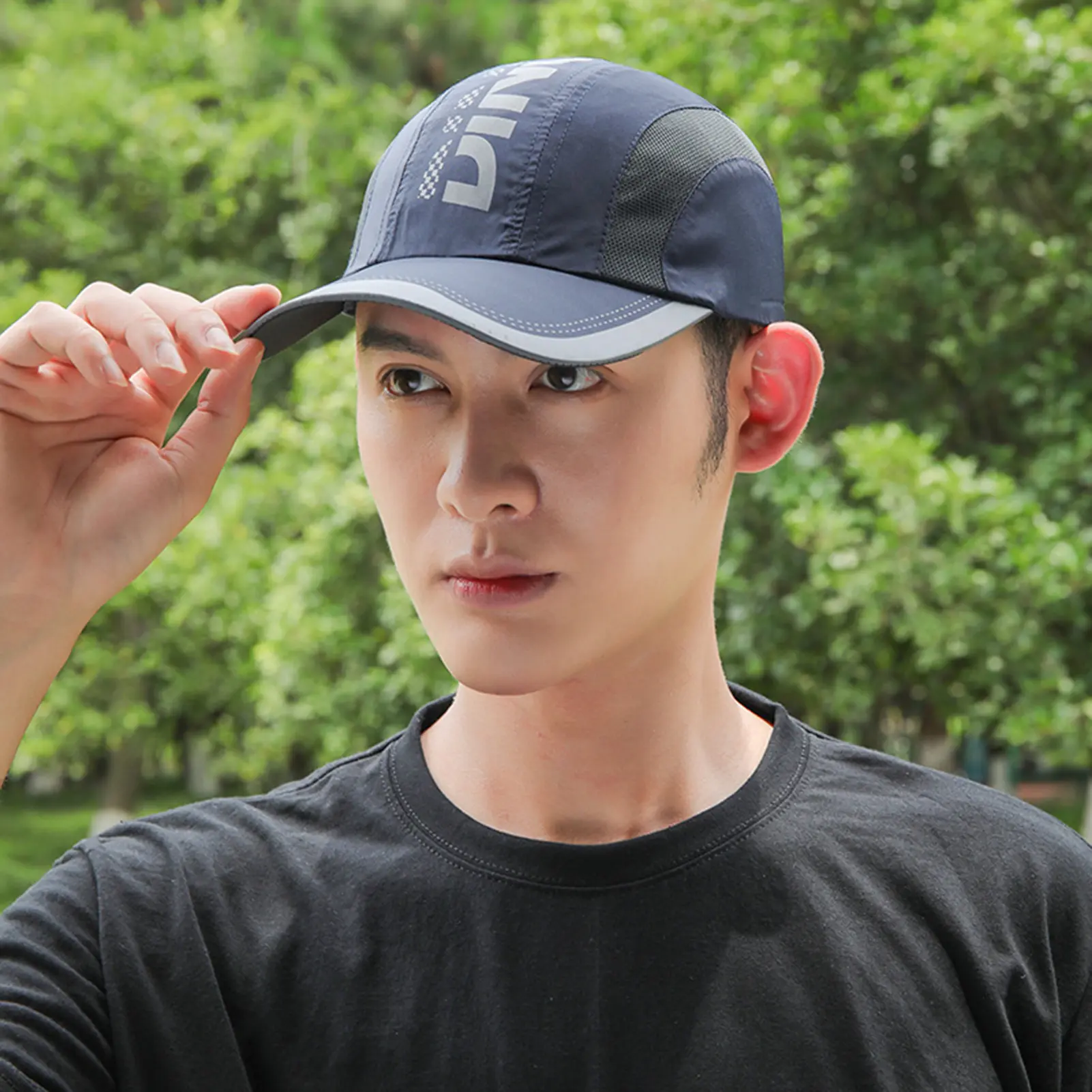 Stay Protected in Style UV  Baseball Cap with Quick-Drying Soft Top Breathable Strapback For Hiking Fishing & Outdoor
