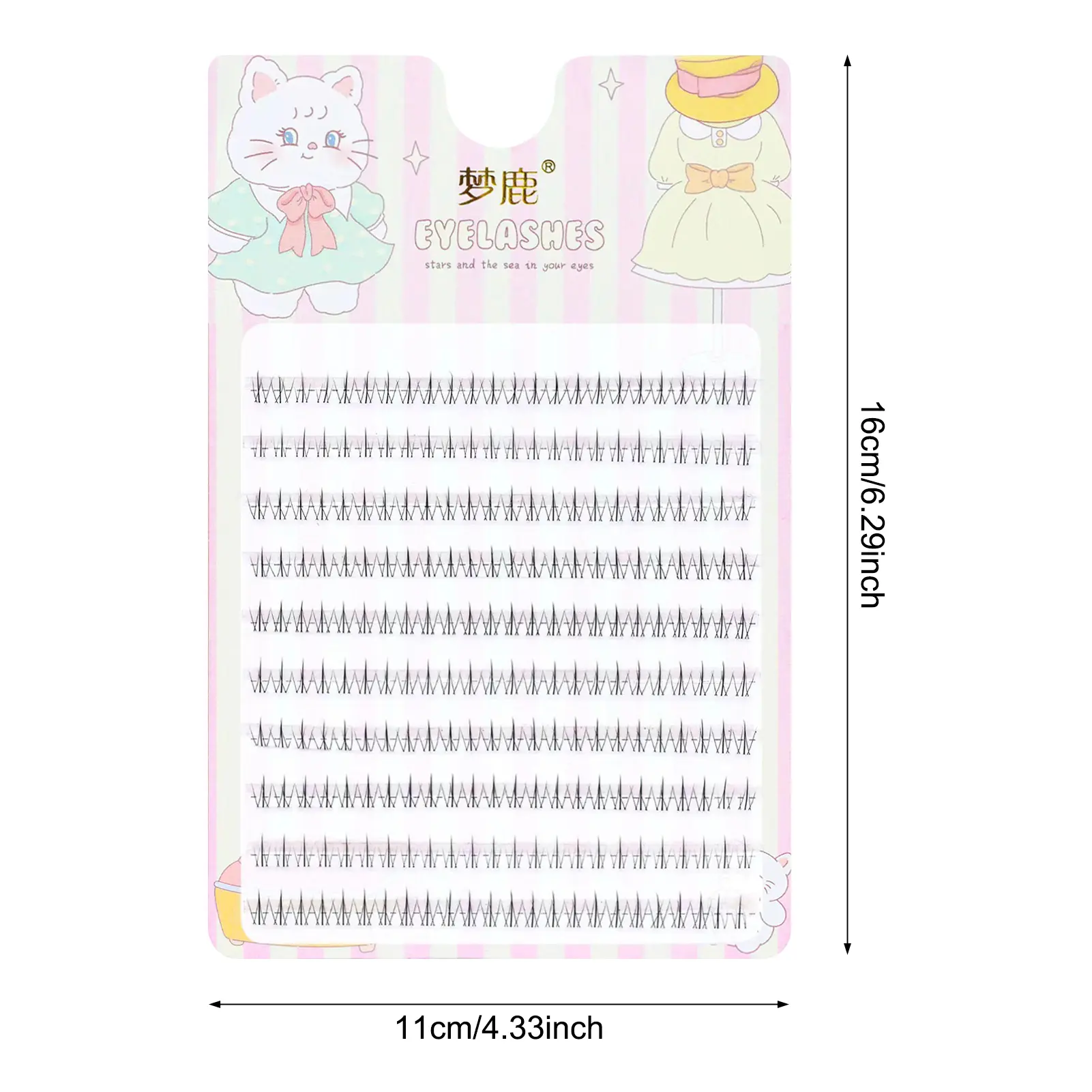 4-7mm Bottom False Eyelashes Eyelashes Clusters Thin Band & Soft Resuable Lashes Suitable For All Eye Types Makeup Tools