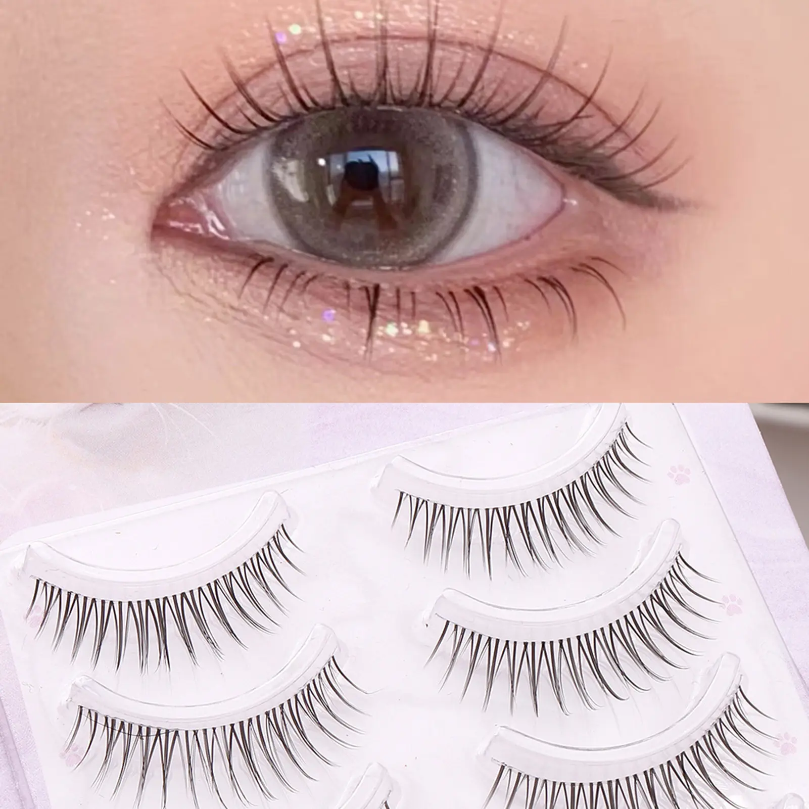 False Eyelashes Black DIY Anime Full Strip Lashes Perfect For Professional Makeup Salon Cosplay Eyelashes Makeup Tool