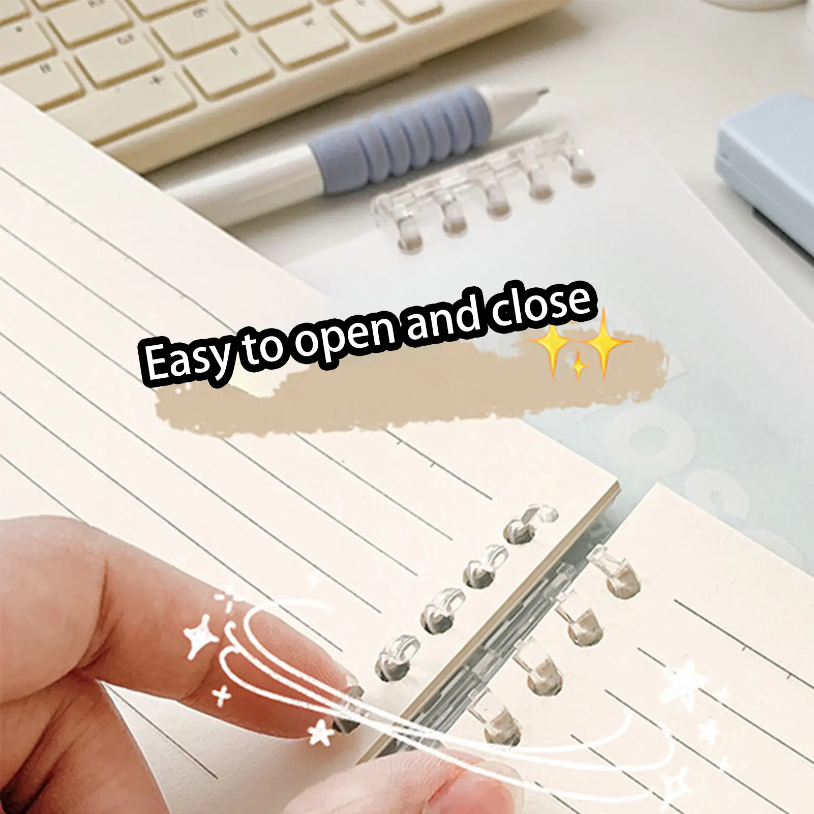 A5 Loose-leaf Binder Thickened Book Students Write Kawaii A5 Simple Stationery High Value School Supplies Student Stationery