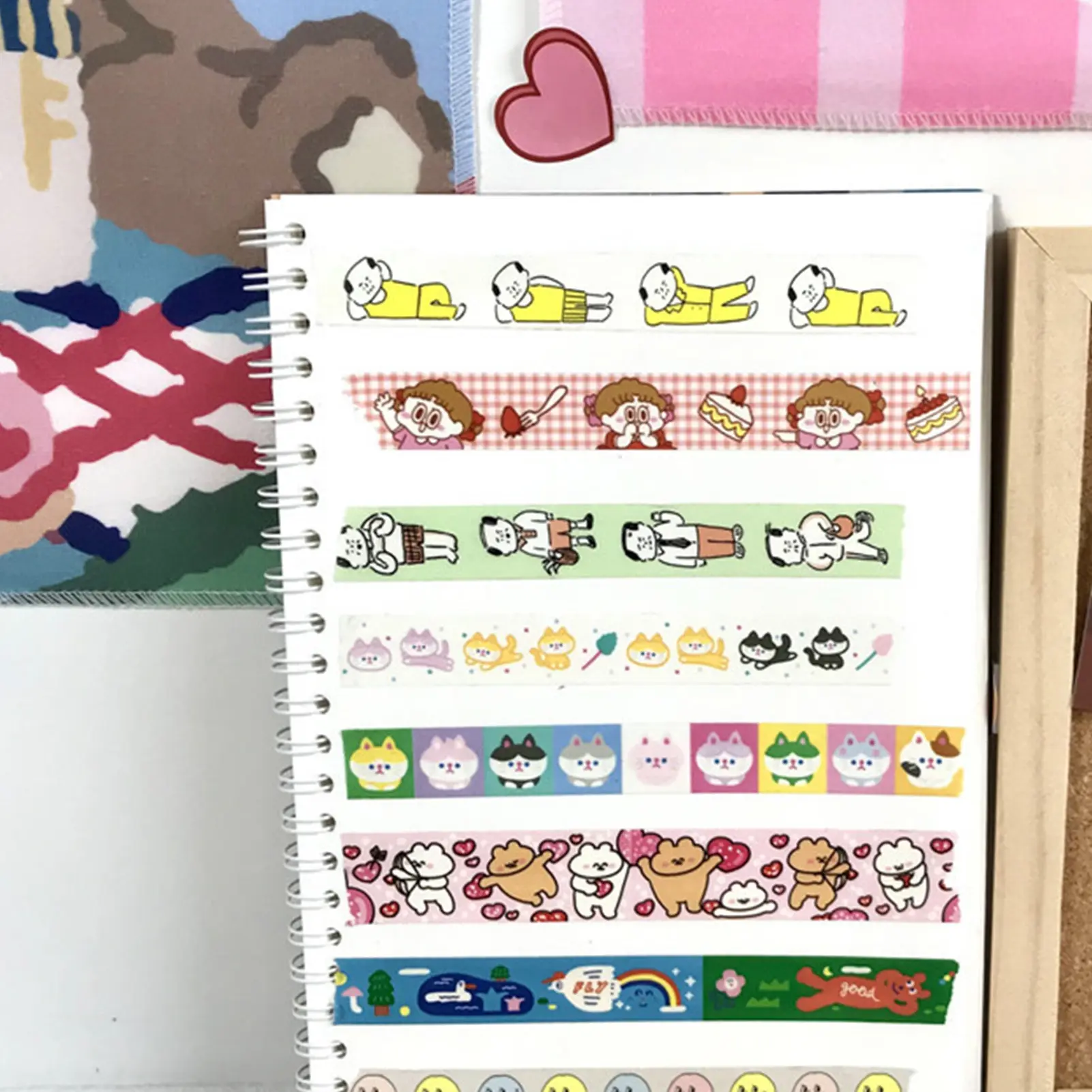 A5 Reusable Sticker Collecting Notebook Thickened Portable Stationery School Supplies Aesthetic Cover Student Take Note Summary