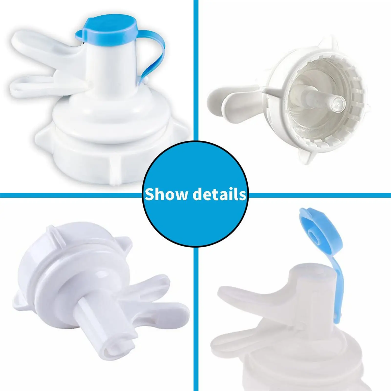 Reusable Plastic Spigot Faucet Water Dispenser Spout Bottle Cap Perfect For Office School Use Portable Water Dispenser Valve
