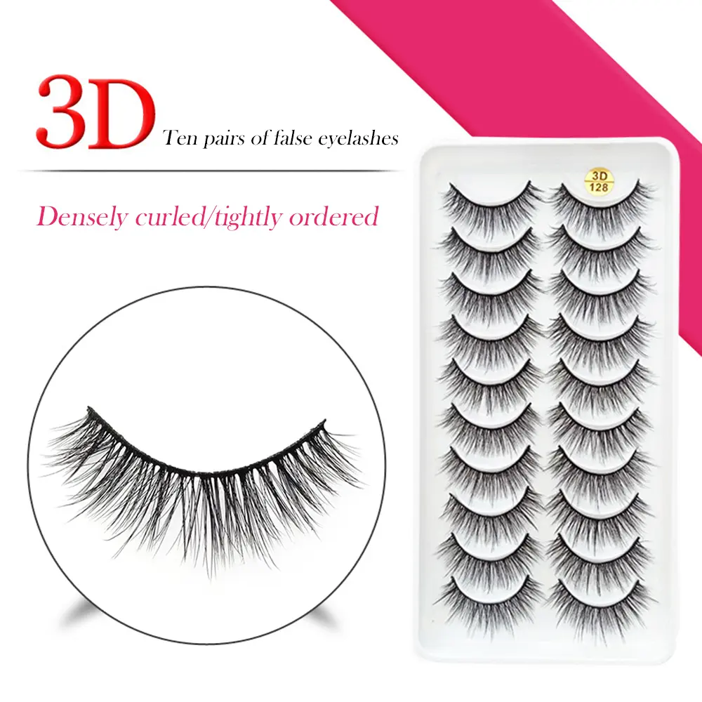 False Eyelashes Natural Look 3D Self-adhesive Eyelashes Reusable Long-Lasting False Eyelashes for Daily Life and Dating