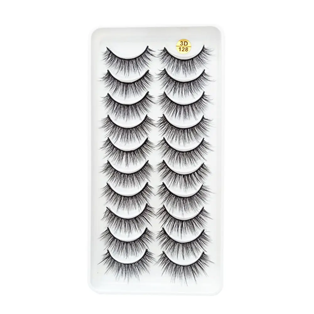 False Eyelashes Natural Look 3D Self-adhesive Eyelashes Reusable Long-Lasting False Eyelashes for Daily Life and Dating
