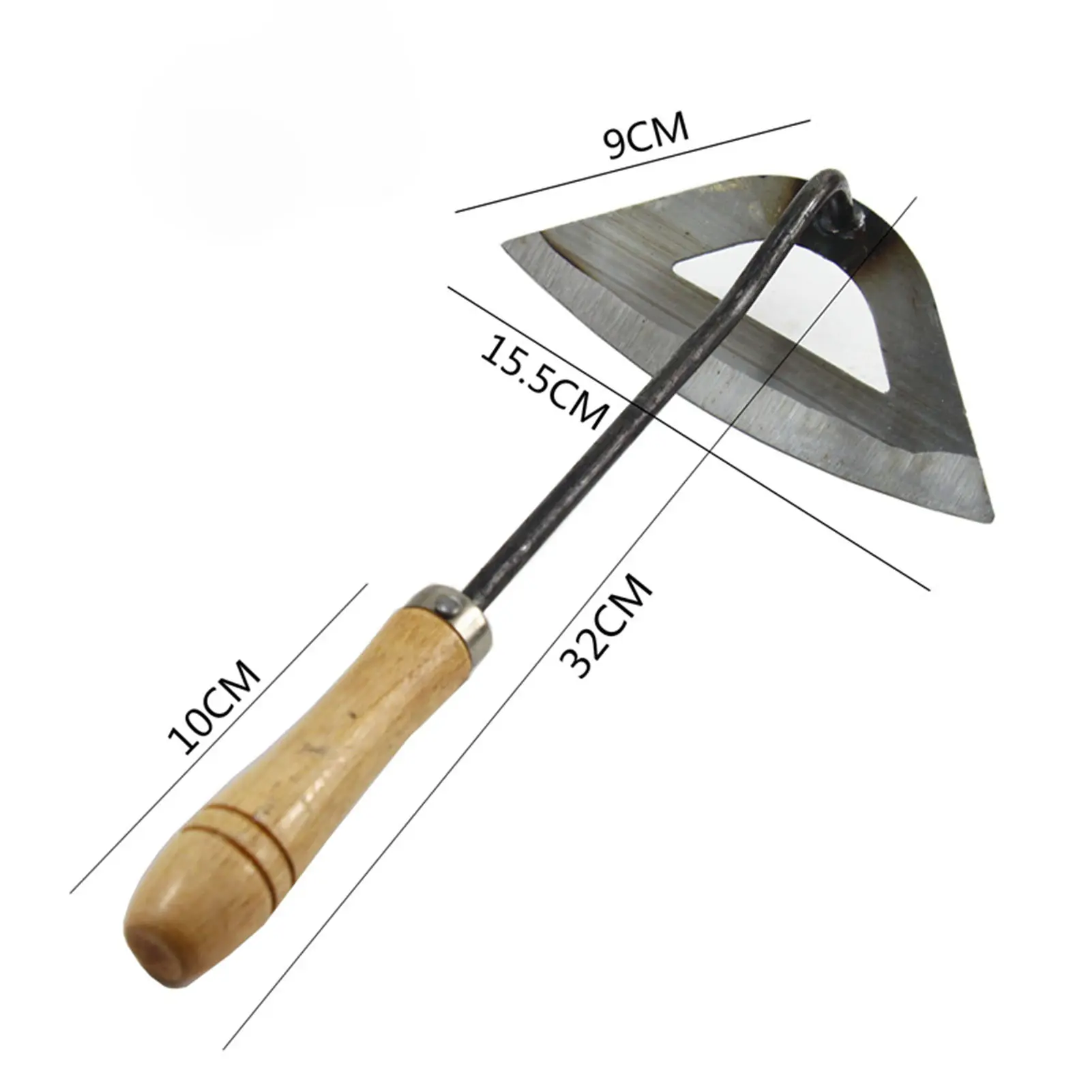 Multifunctional Small Hoe With  Handle, Household Flower Hoe, Gardening Hoe, Outdoor Agricultural Tool And Garden Tool.