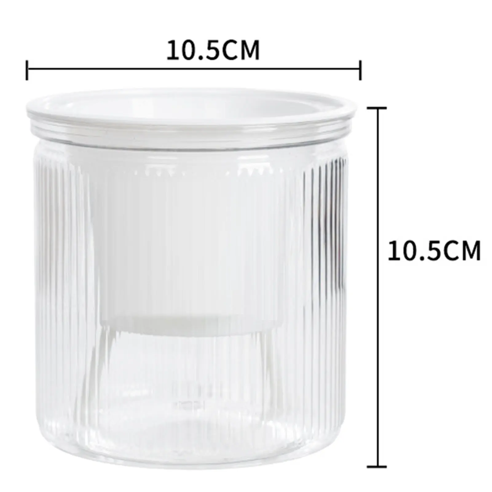 Lazy Hydroponic Flowerpot Glass-like Automatic Water-absorbing Small Potted Transparent Double-layer Office Creative Culture