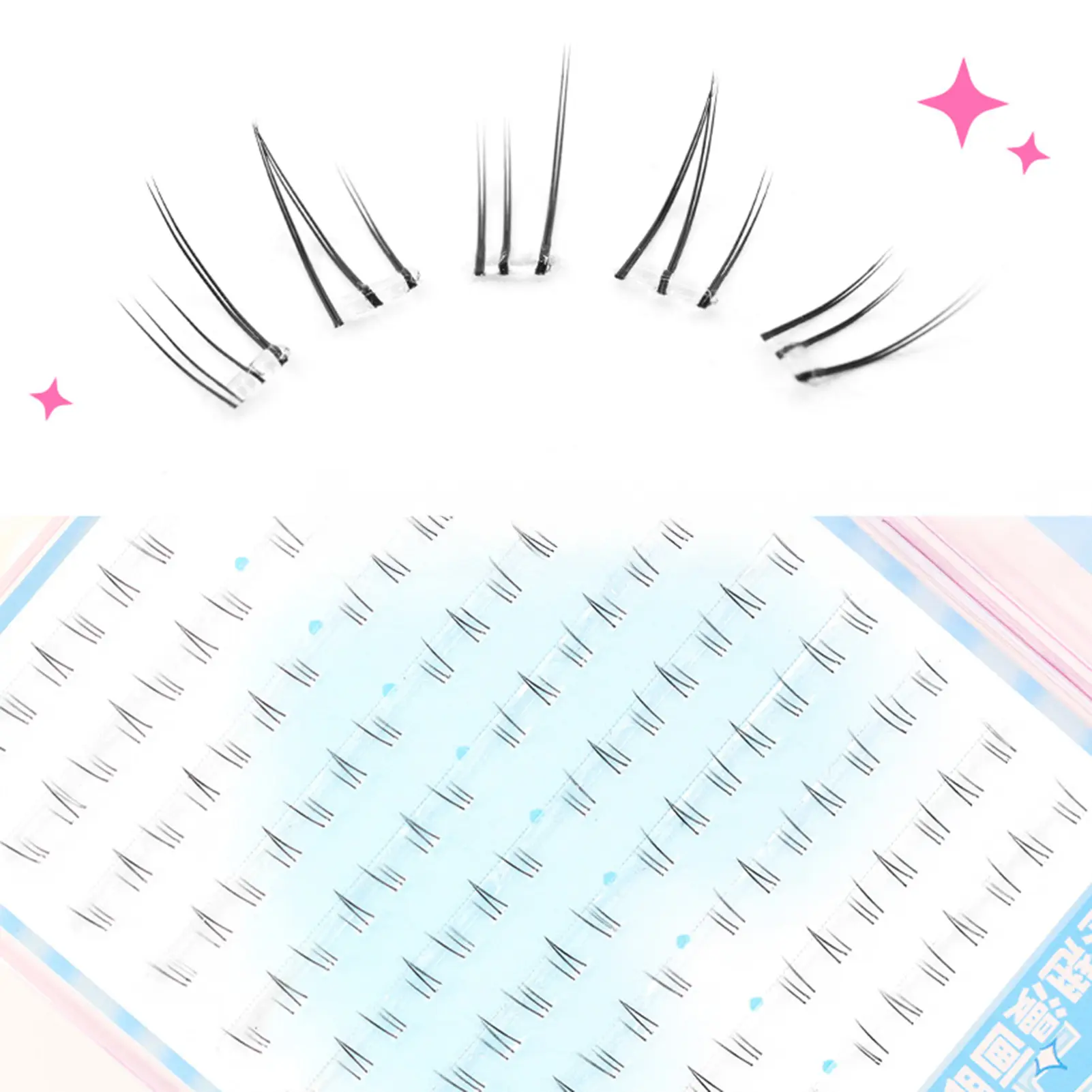 False Eyelashes No Glue Needed Eyelash Clusters Short Individual Lower Eyelash Clusters Suitable For Women Makeup Tools Gift