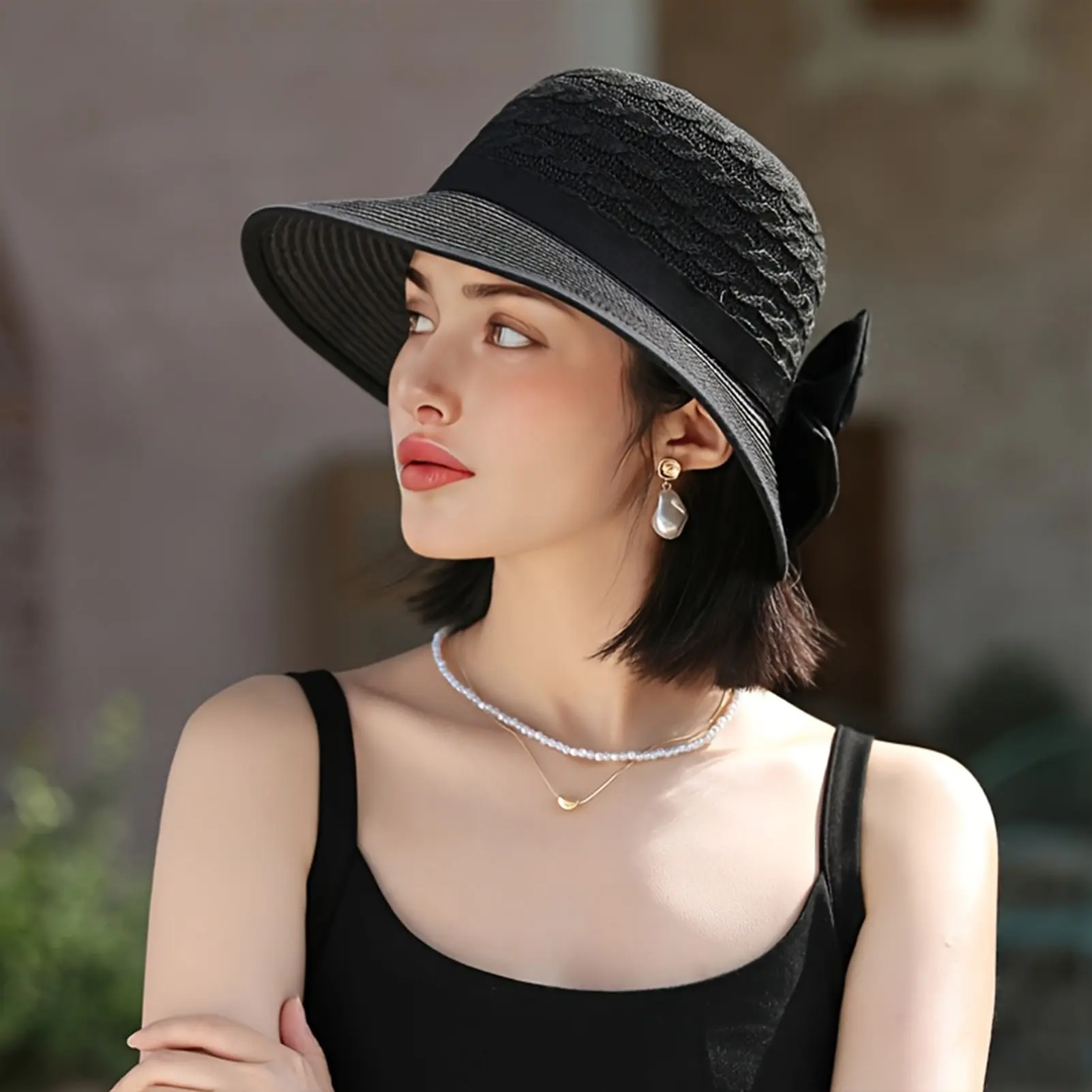 Wide Brim Straw Sun Hat Summer Beach Straw Sun Hat Beach Vacation Sun Protection Sun Hats for Summer Spring Fall Beach Gift