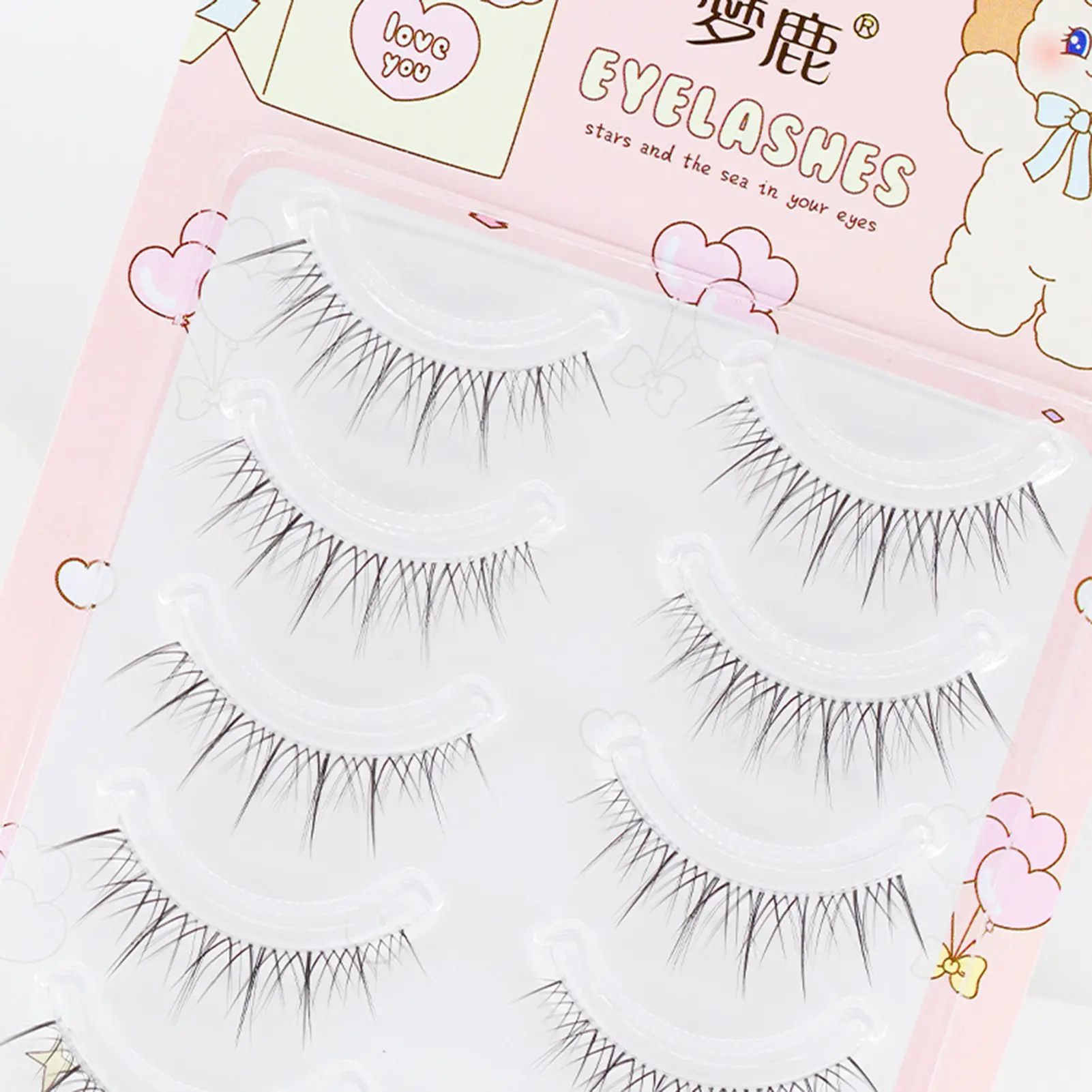 Individual Lashes Cluster Simulation False Eyelashes Makeup Extensions Strip Lashes for Beauty Eye Cosplay DIY Makeup Tool