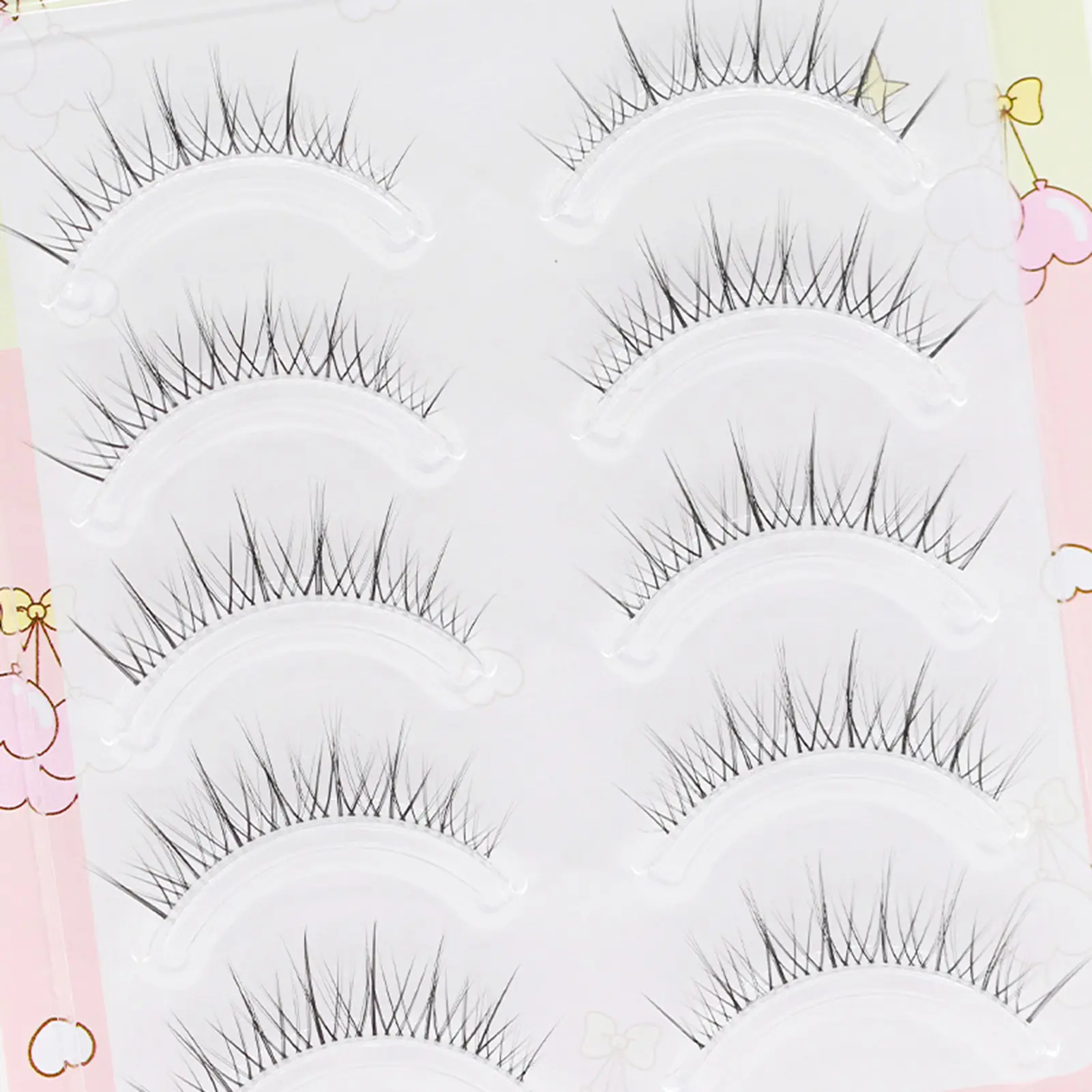 Individual Lashes Cluster Simulation False Eyelashes Makeup Extensions Strip Lashes for Beauty Eye Cosplay DIY Makeup Tool