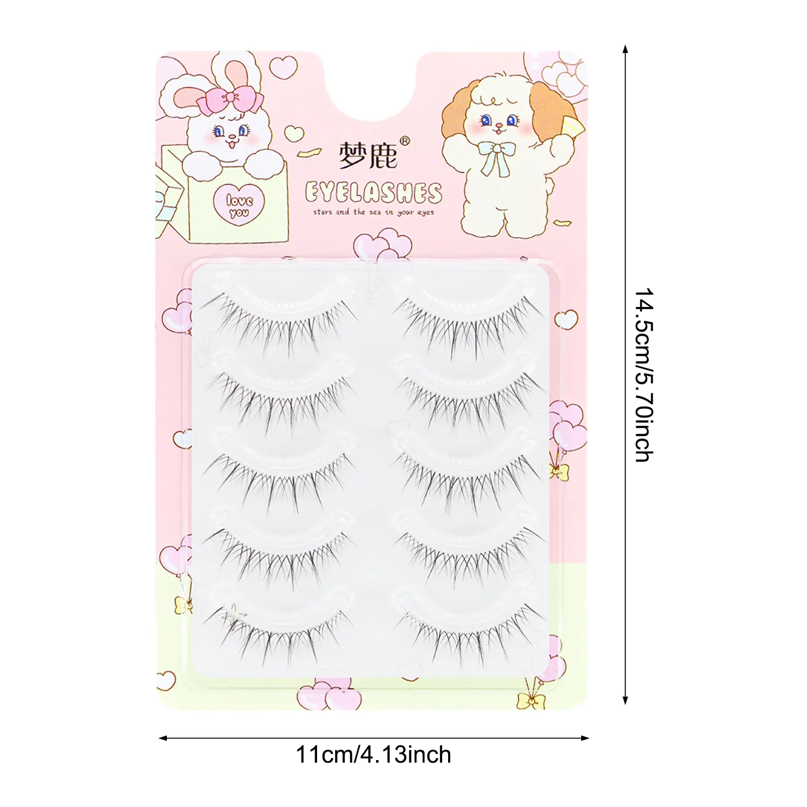Individual Lashes Cluster Simulation False Eyelashes Makeup Extensions Strip Lashes for Beauty Eye Cosplay DIY Makeup Tool