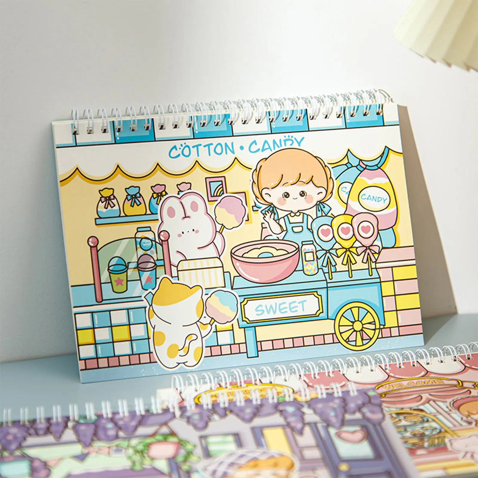 A5 Cartoon Sticker Storage Book Reusable Scrapbook Release Books Student Stationery School Supplies