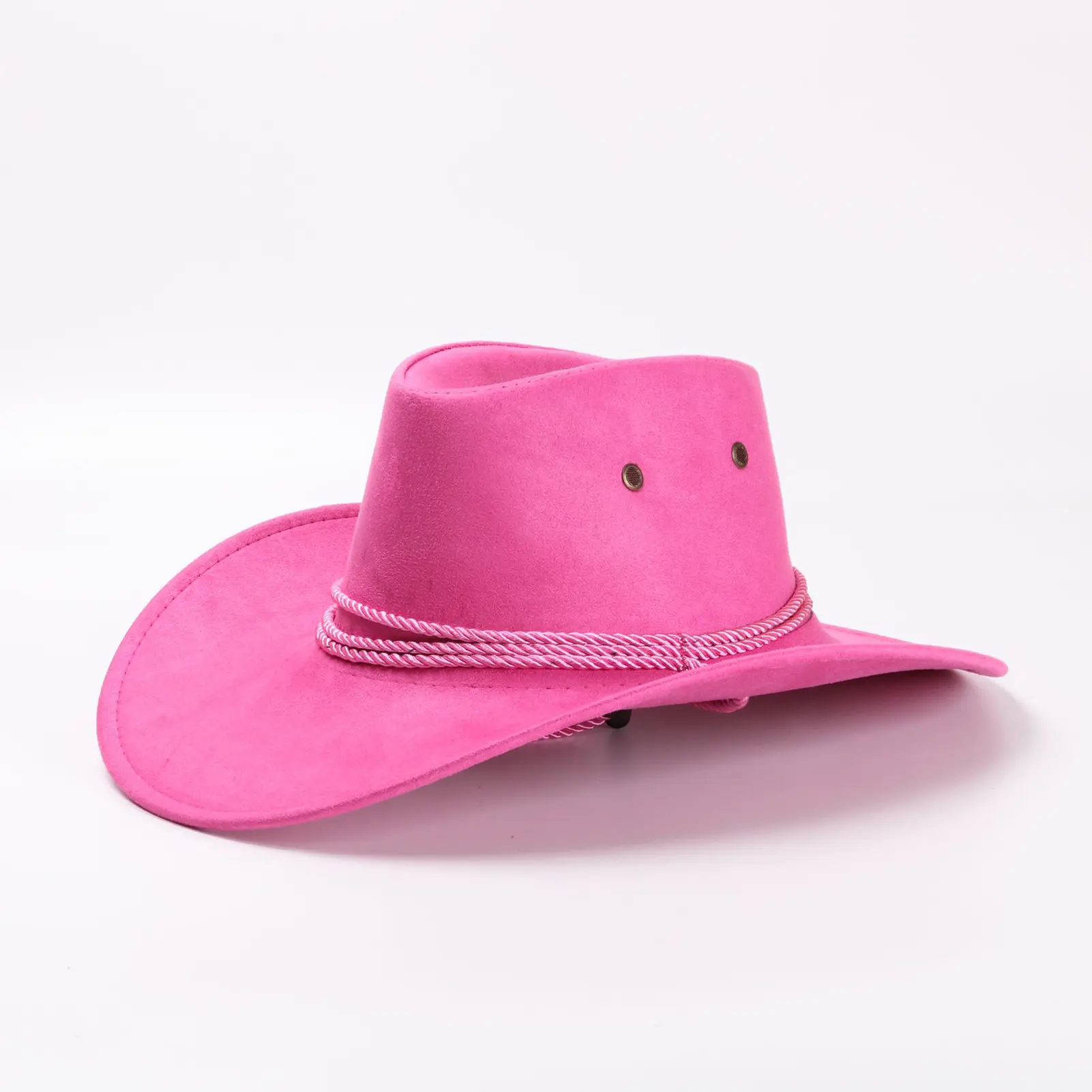 Cowboy Hat Classic Western Cowboy Hats with Adjustable Neck Draw String Vintage Cattleman Hat for Dress-Up Parties Costume GIft