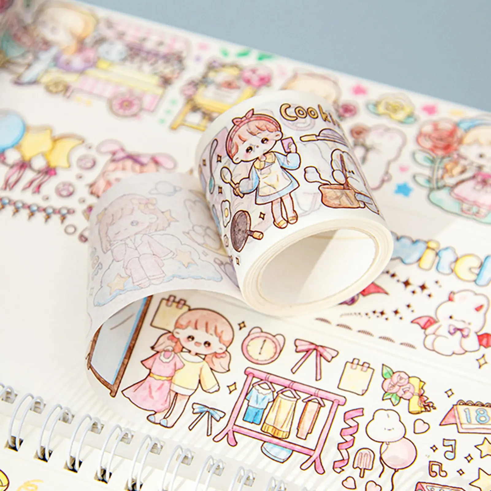 A5 Cartoon Sticker Storage Book Reusable Scrapbook Release Books Student Stationery School Supplies