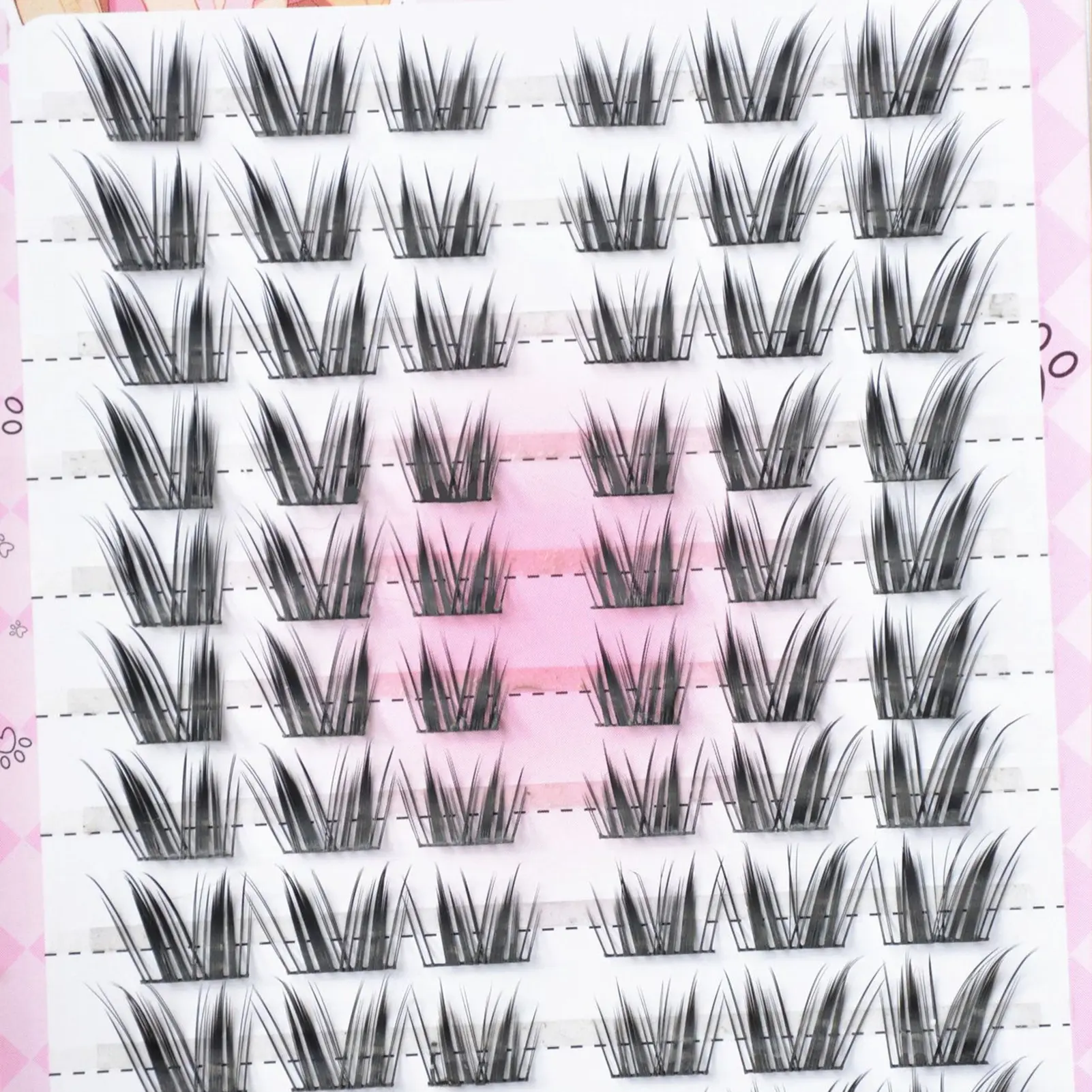 Soft Individual Anime Lashes C Curl Thin Band False Eyelashes Curled From Morning Till Night False Eyelashes DIY Makeup Tool