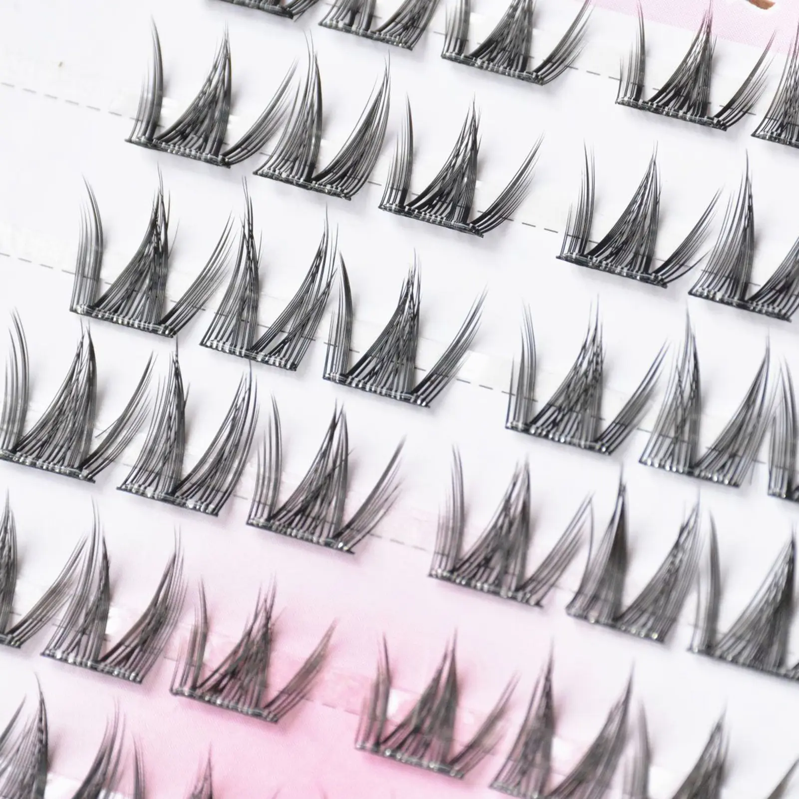 Soft Individual Anime Lashes C Curl Thin Band False Eyelashes Curled From Morning Till Night False Eyelashes DIY Makeup Tool