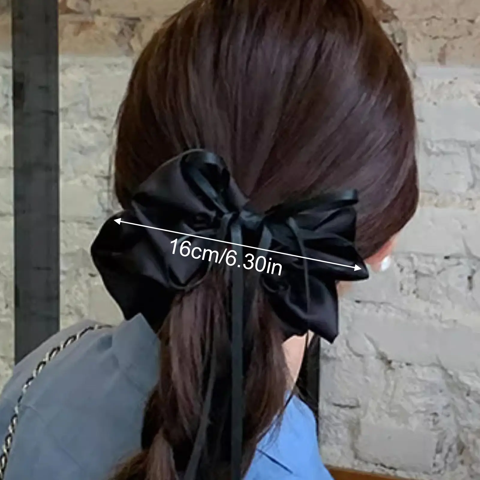 Sweet Hair Band Butterfly French Ballet Cream Girl's Large Intestine Hair Elastic Headdress Ponytail Clip Hair Rope Exquisite