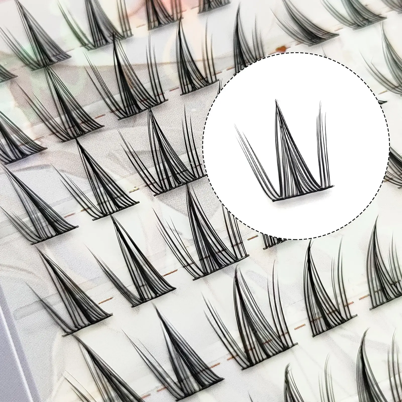 False Eyelashes Woman C Curl Eyelash Extension Single Cluster Segmented False Eyelash Perfect for Girls Night Out Eye Makeup