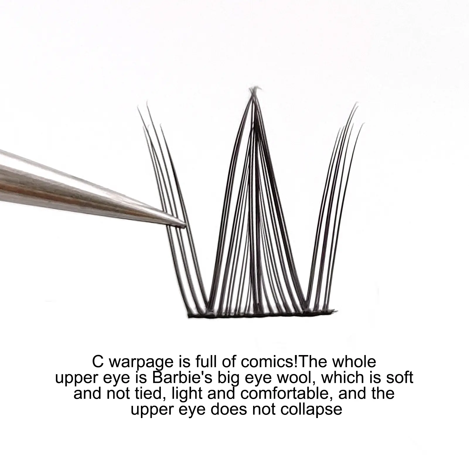 False Eyelashes Woman C Curl Eyelash Extension Single Cluster Segmented False Eyelash Perfect for Girls Night Out Eye Makeup