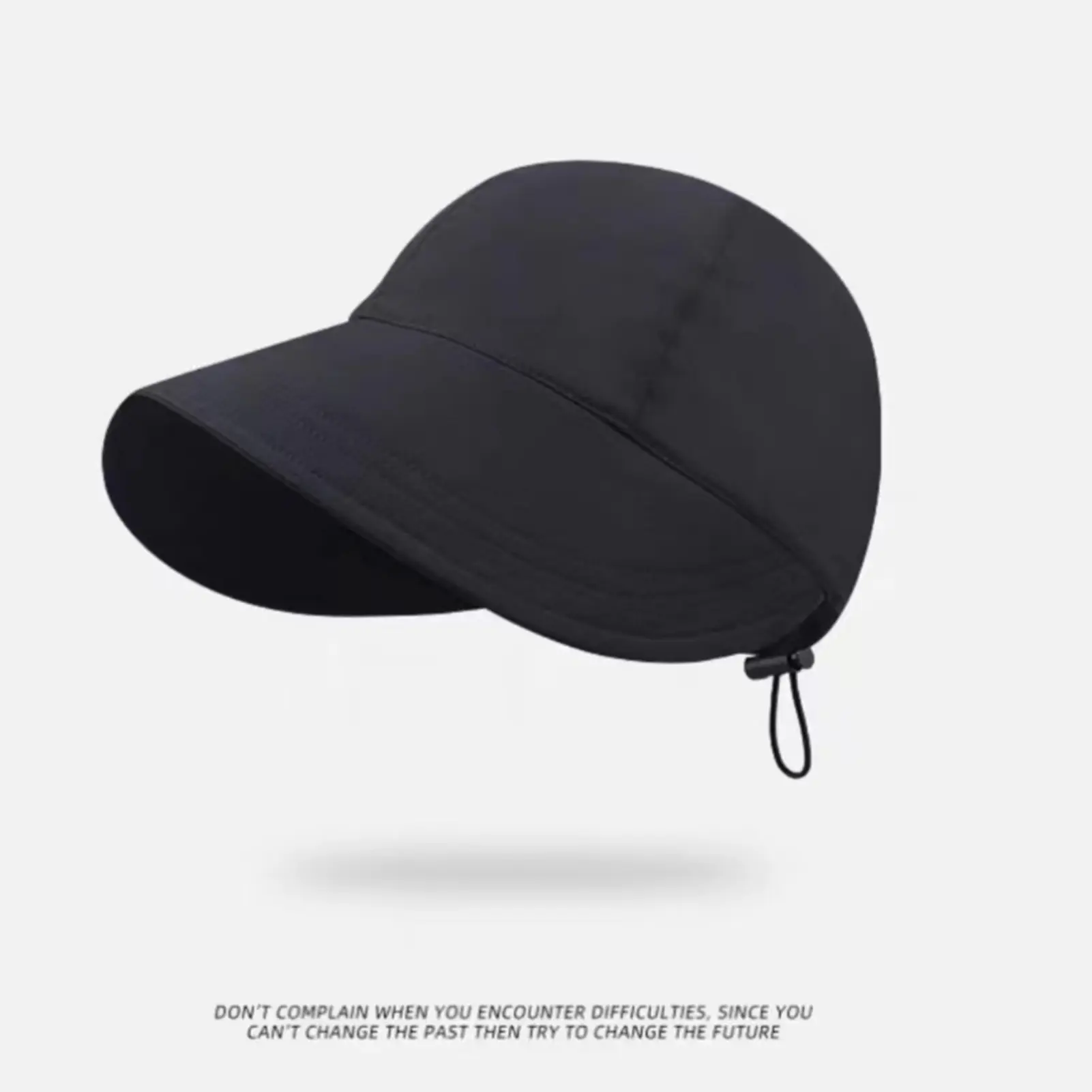 Womens Summer Sun Hat Womens Men's Baseball Cap Adjustable Foldable Drawstring Fisherman's Hat for Outdoor Fising Camping