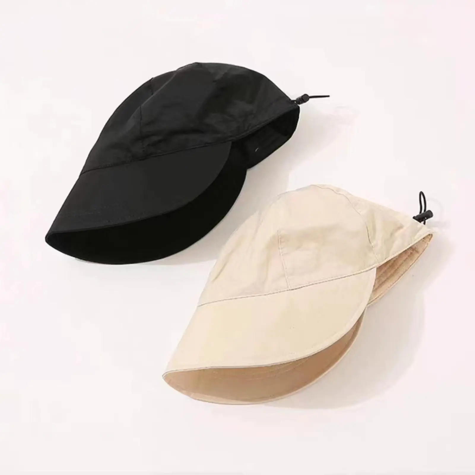 Womens Summer Sun Hat Womens Men's Baseball Cap Adjustable Foldable Drawstring Fisherman's Hat for Outdoor Fising Camping