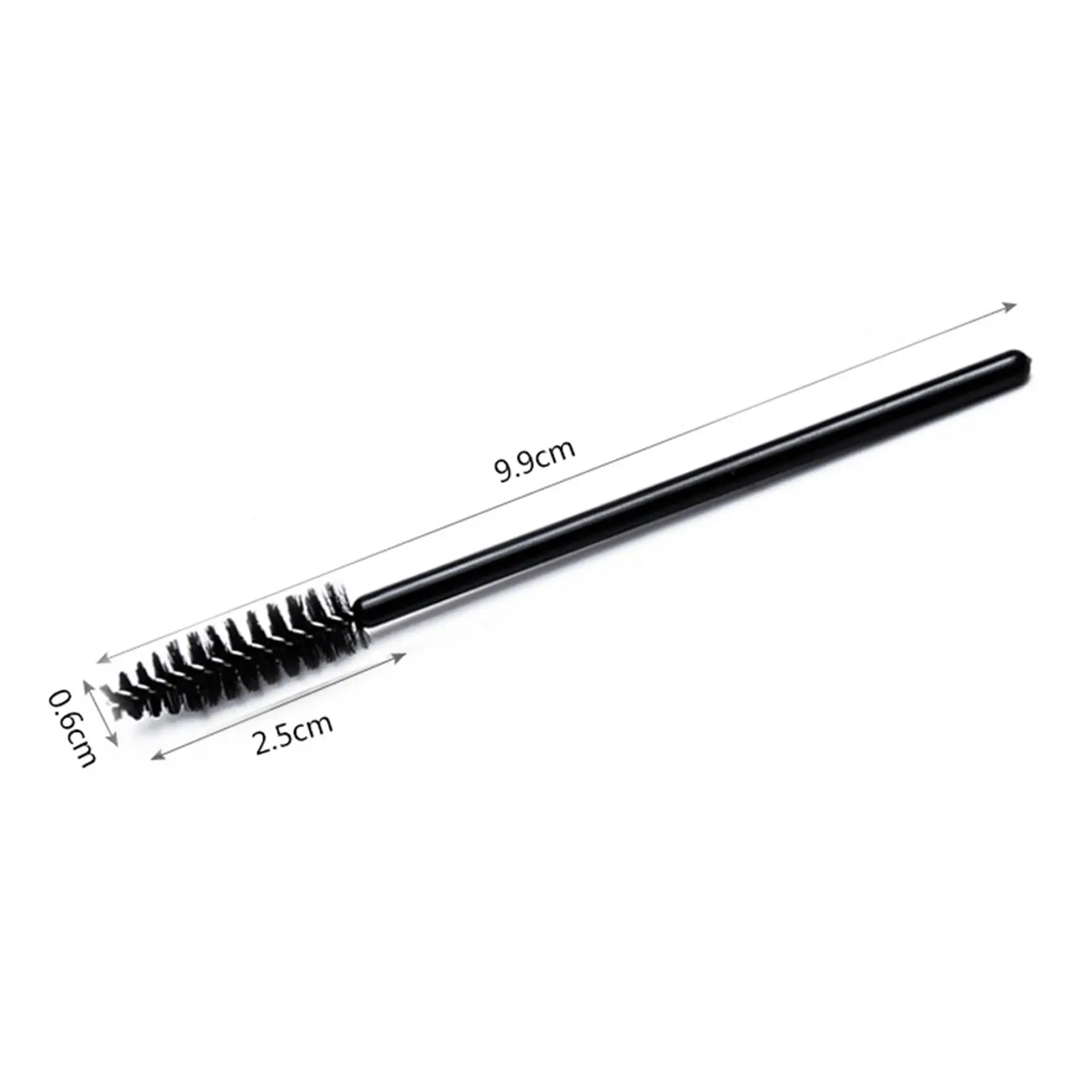 Eyelash Brush Eyebrow Comb Dual Use Makeup Tool For Eyelash And Eyebrow Grooming With Durable Handle Black