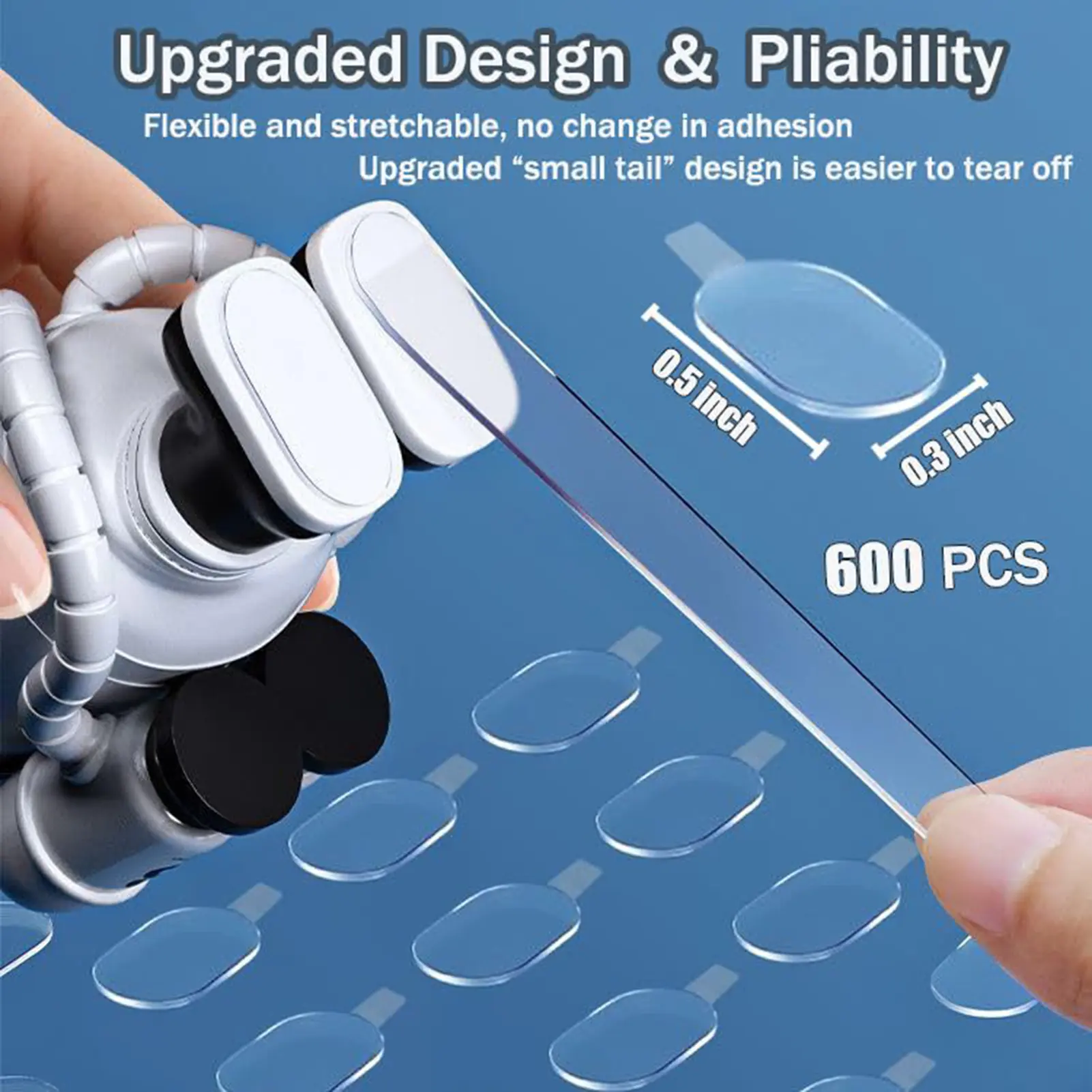 600pcs Adhesive Stick Two-sided Sided Mounting Putty Stick Tack For Wall Hanging Crafts Balloons Festival Party Decorations