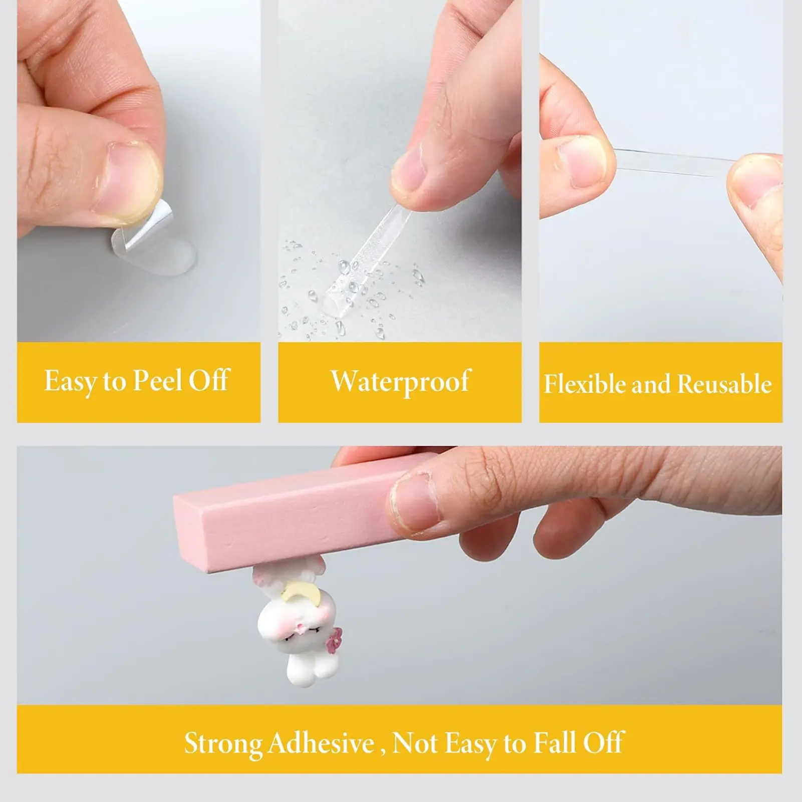 600pcs Adhesive Stick Two-sided Sided Mounting Putty Stick Tack For Wall Hanging Crafts Balloons Festival Party Decorations