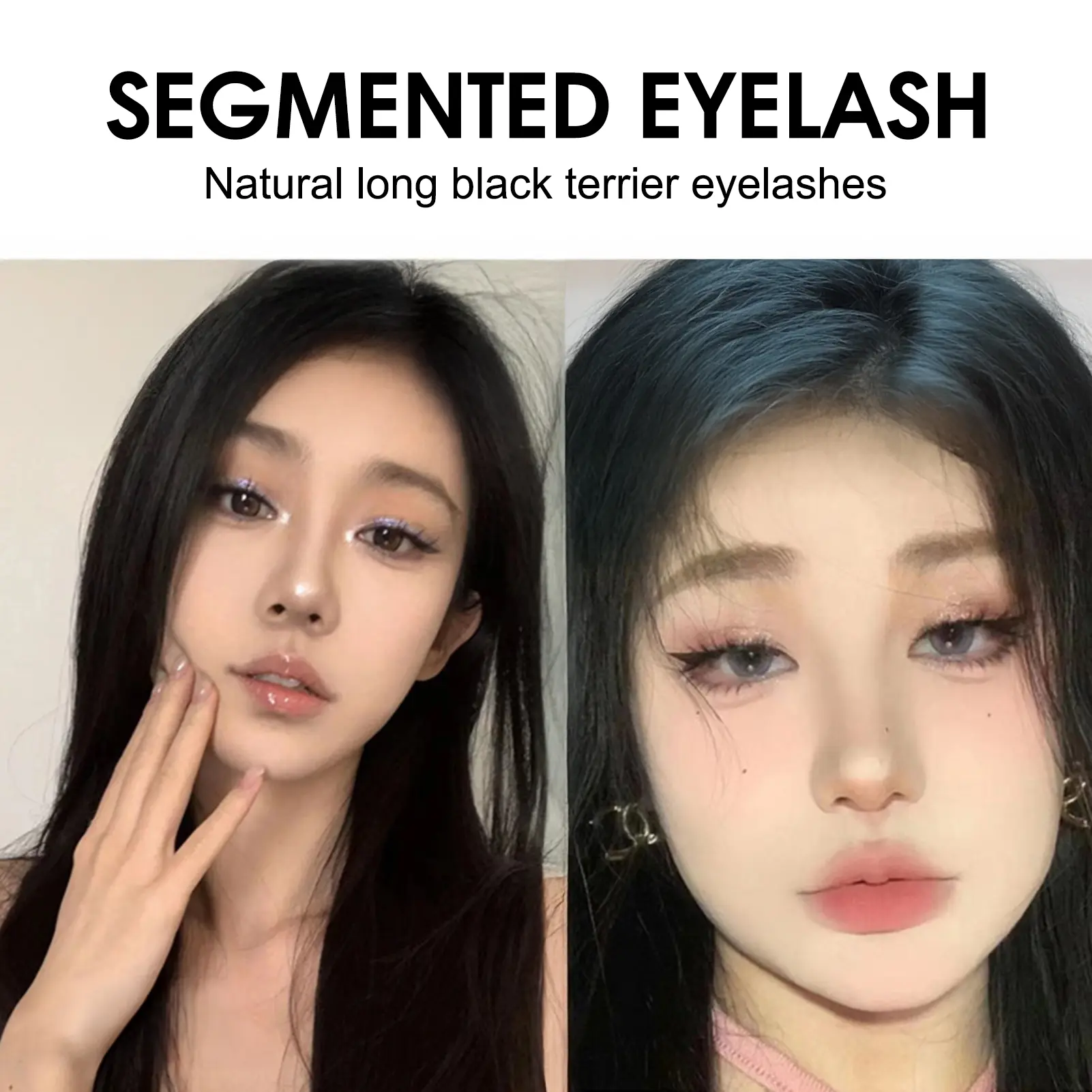 False Eyelashes Dense Natural Lashes Clusters Segmentation Wispy Lash Extension for Women and Girls Cosmetic Supplies