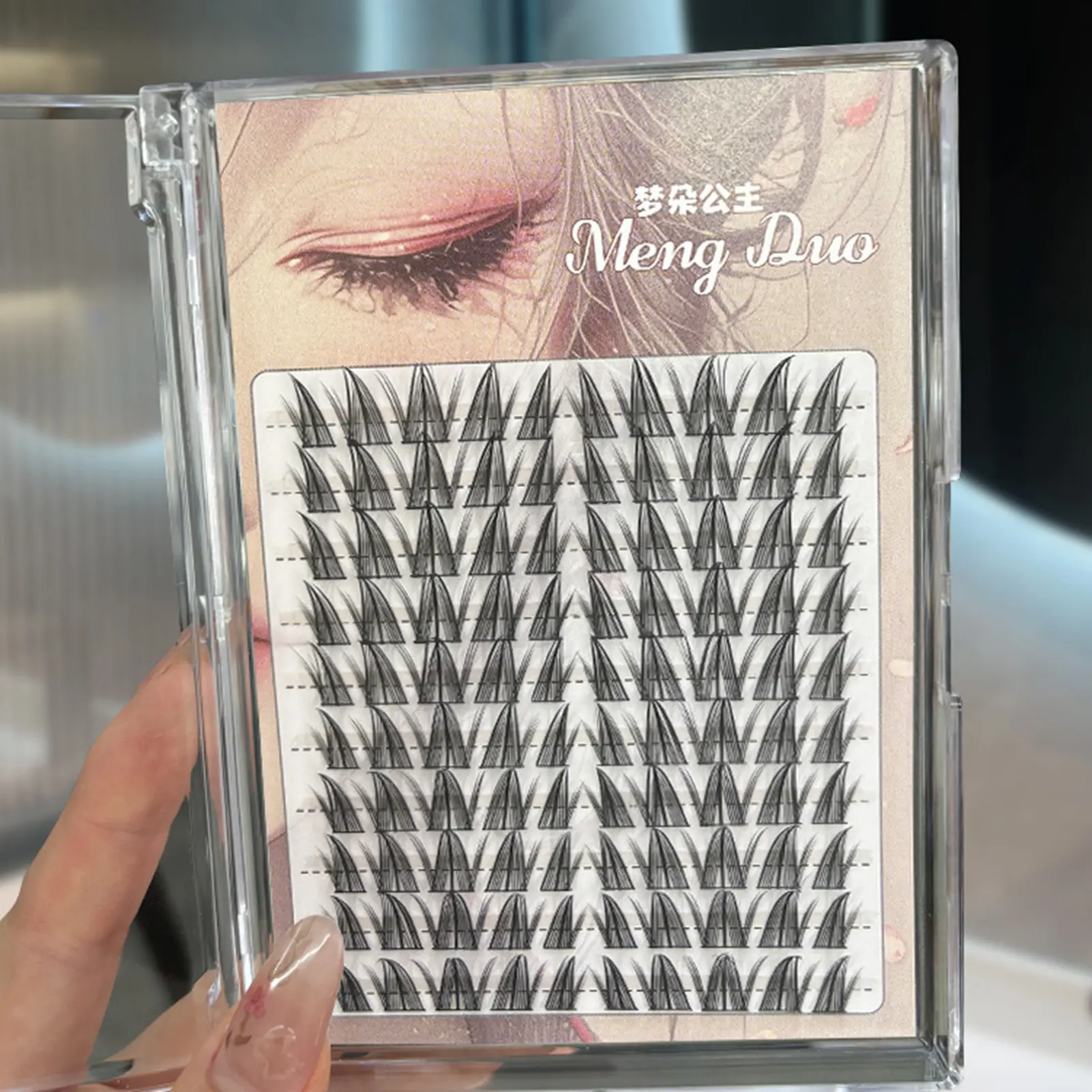 10 Rows Individual Eyelashes 10-12mm Cluster Lashes Natural Anime False Eyelashes Extension Makeup Tool for Women