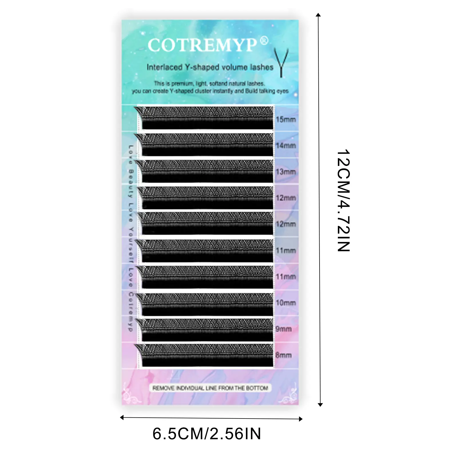 Individual Lash Clusters Handcraft Grafting False Eyelashes Curl Wispy Lash Extension for Eye-Lifting Effect DIY Makeup Tools