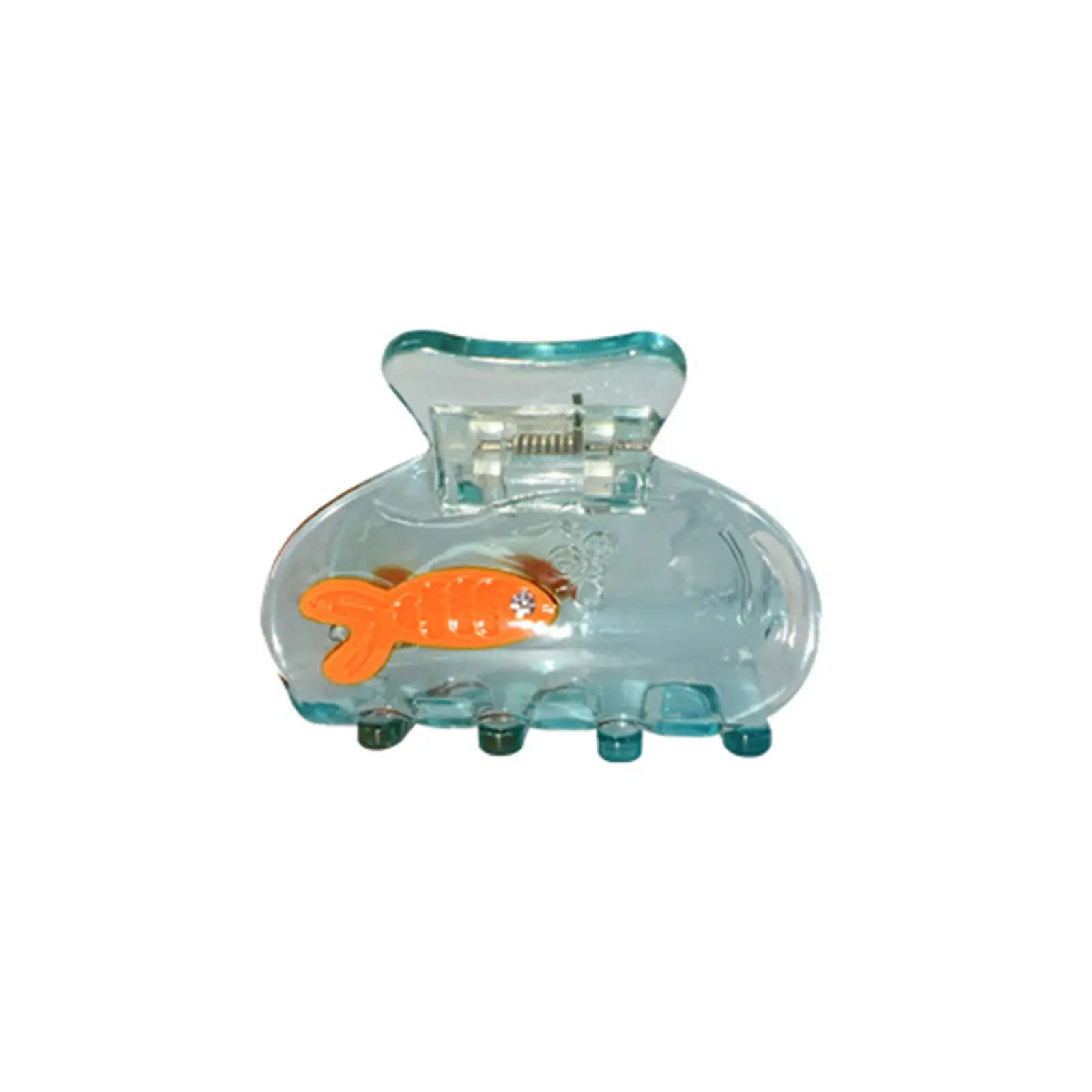 Mini Fish Hair Claw Acetic A Cute Small Size Transparent Color Animal Geometric Hairpin Half Hair Female Accessories