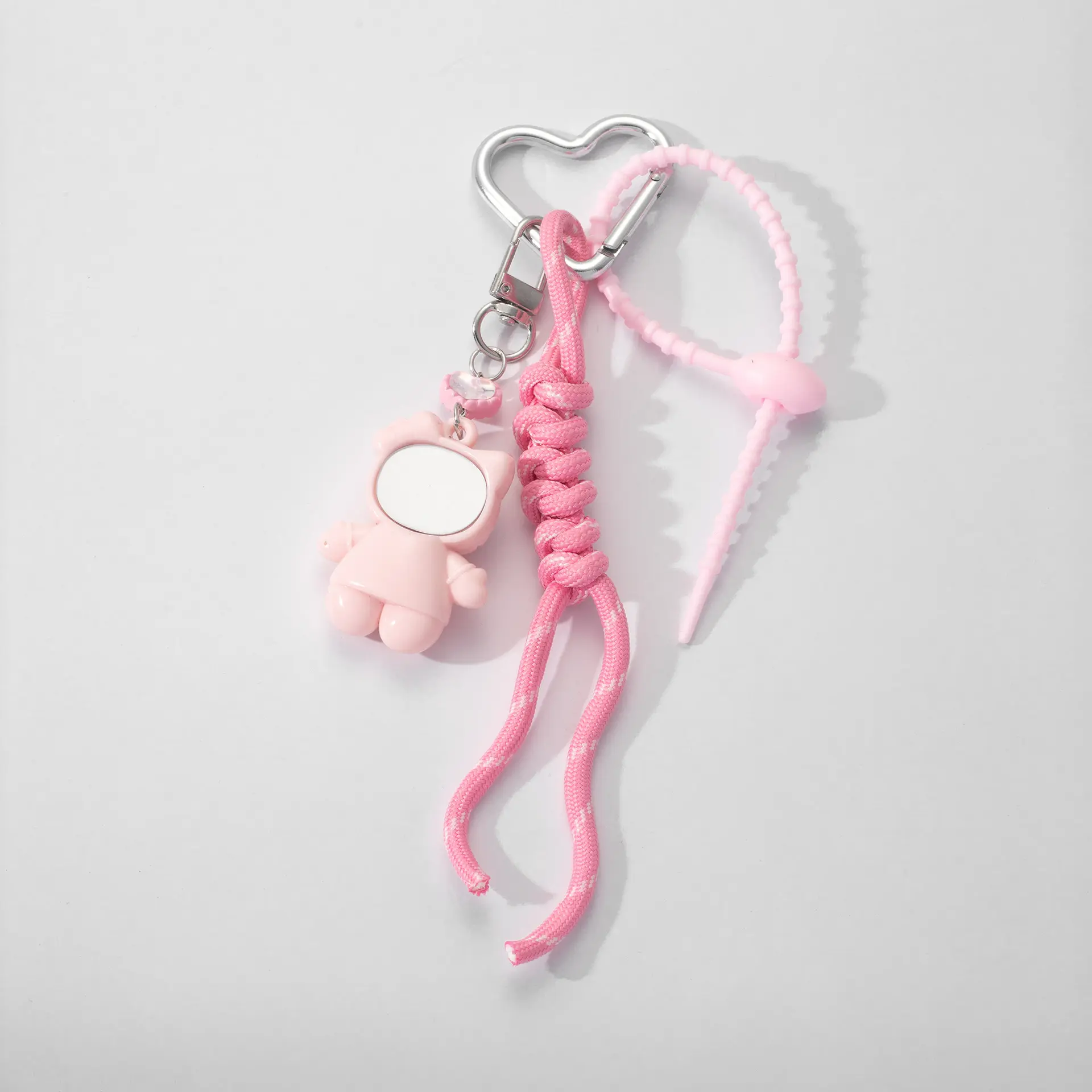 New cat key chain pendant mobile phone pendantmiu series bag pendant accessories cartoon doll leather braided rope pendant