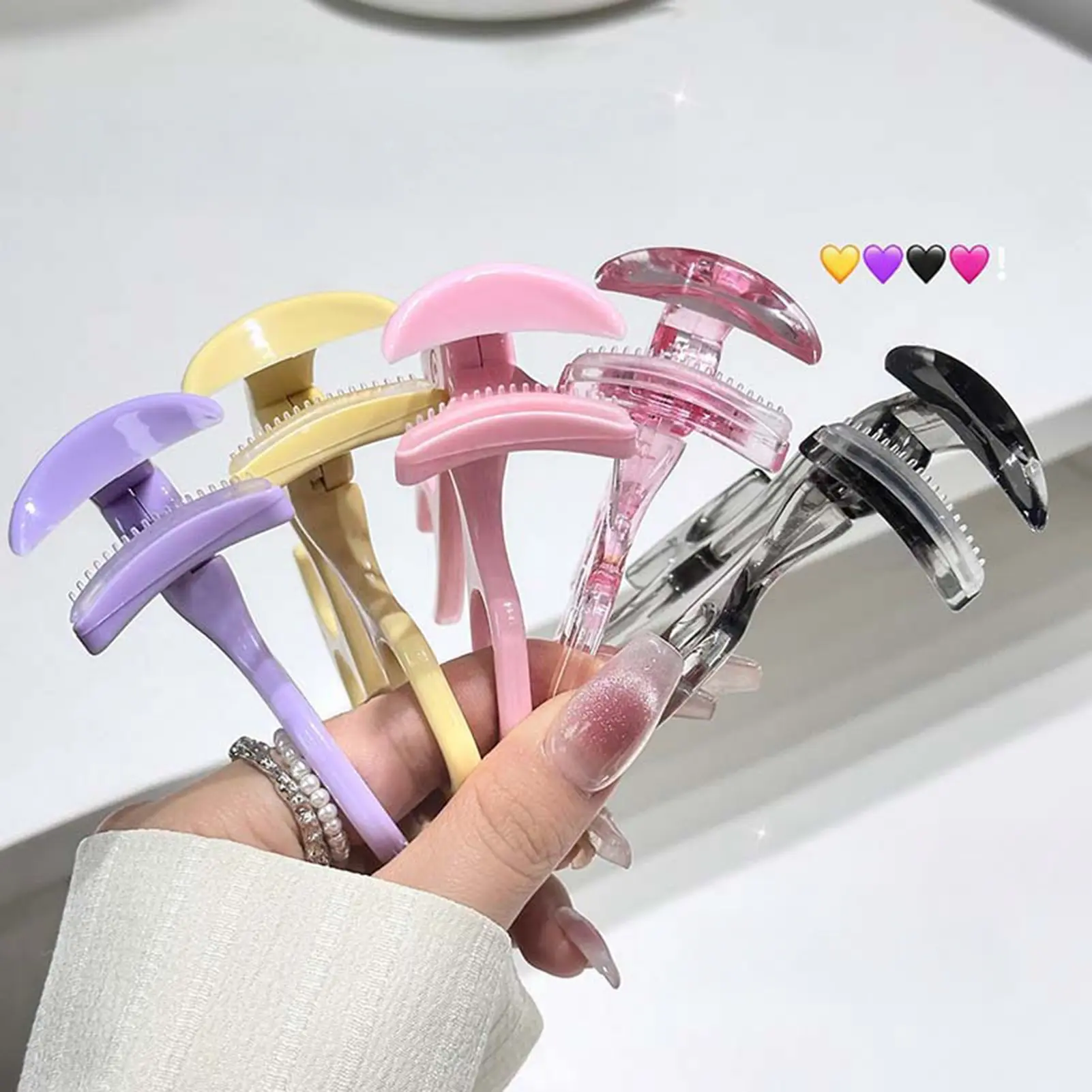 Portable Wide-angle Permanent Eyelash Clip Borderless Tooth Comb Natural Curling Professional Eye Makeup Tool Suitable Beginners