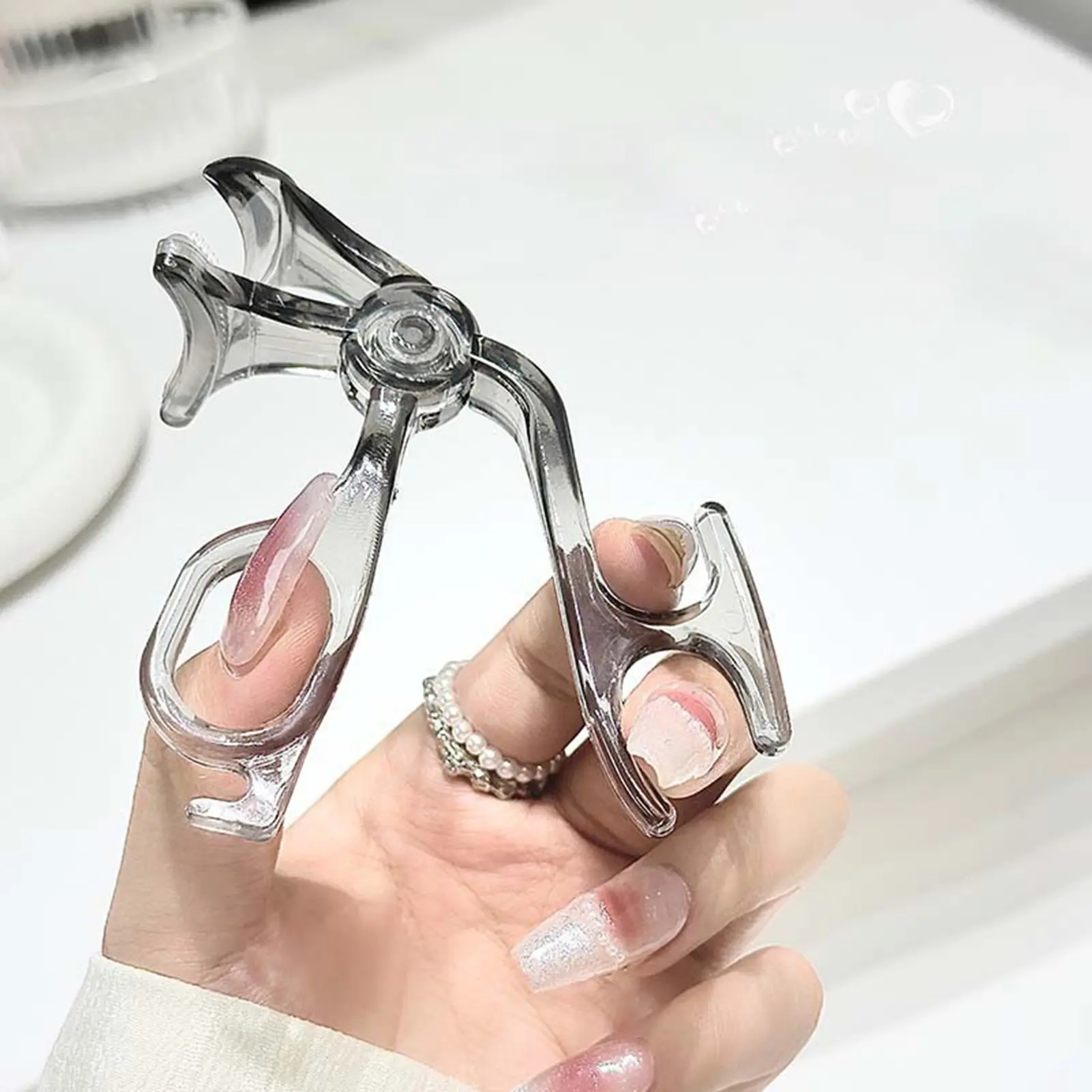 Portable Wide-angle Permanent Eyelash Clip Borderless Tooth Comb Natural Curling Professional Eye Makeup Tool Suitable Beginners