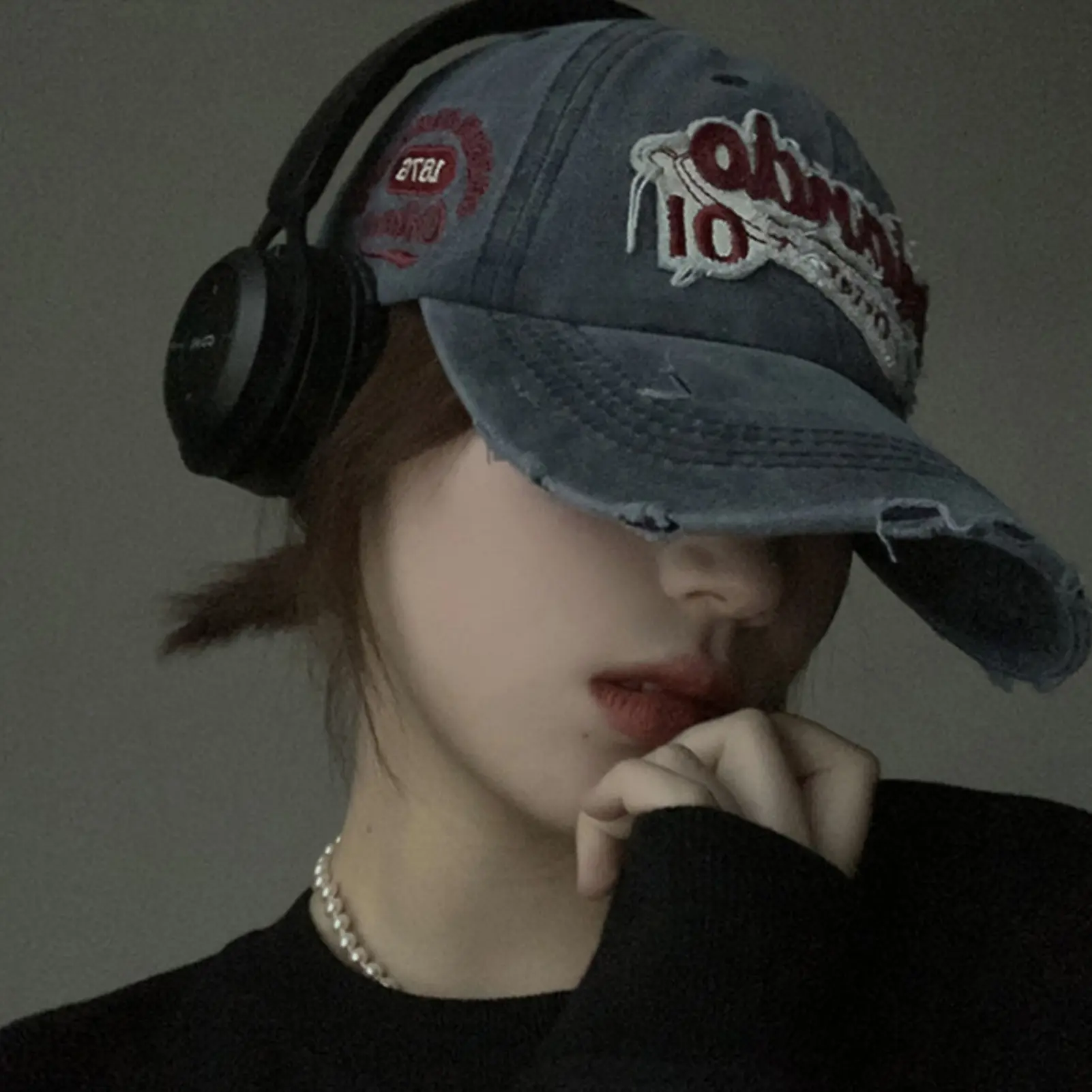 Retro Letters Embroidered Spring And Summer Baseball Caps For Men And Women Outdoor Sports Backless Sun Hats Truck Hats washable