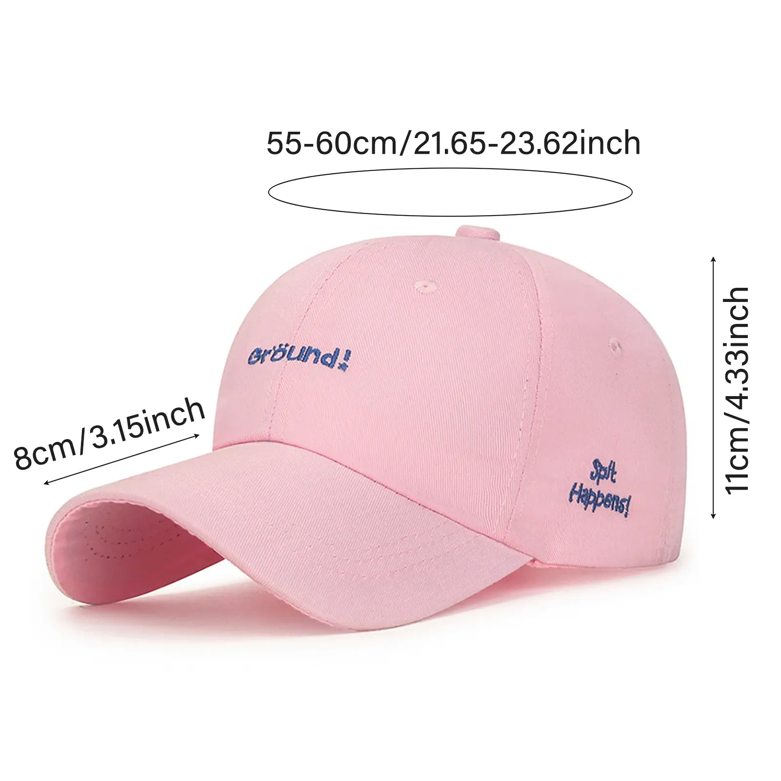 Soft-top Letter Embroidered Baseball Cap Unisex Candy-colored Adjustable Sports Sun Hat Female Male Casual Hip-hop Dad Hat