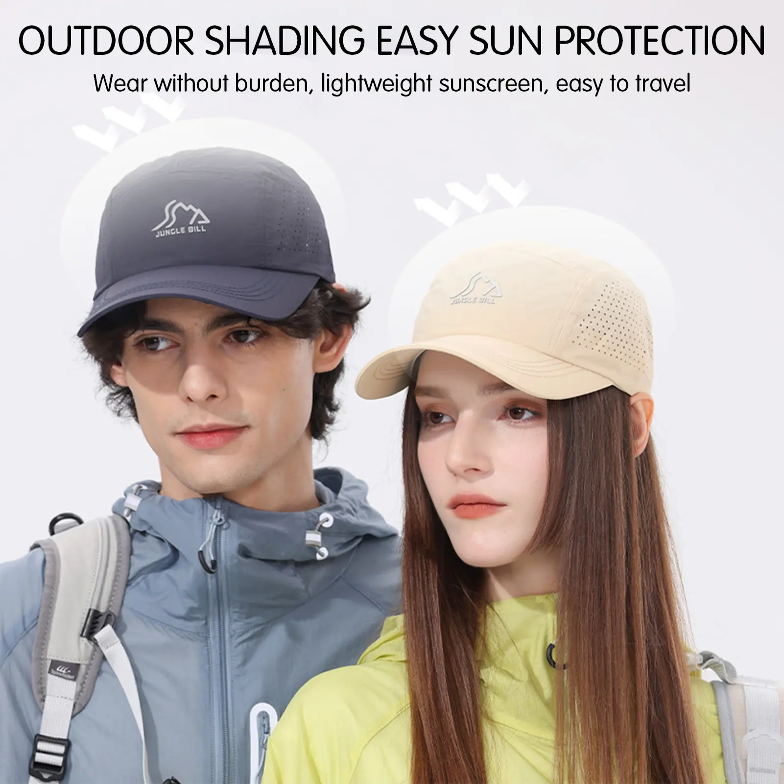 Breathable Sun-shading Baseball Cap Big Head Speed Drying Sun Hat Outdoor Running Mesh Breathable Sports Cap Summer Essential