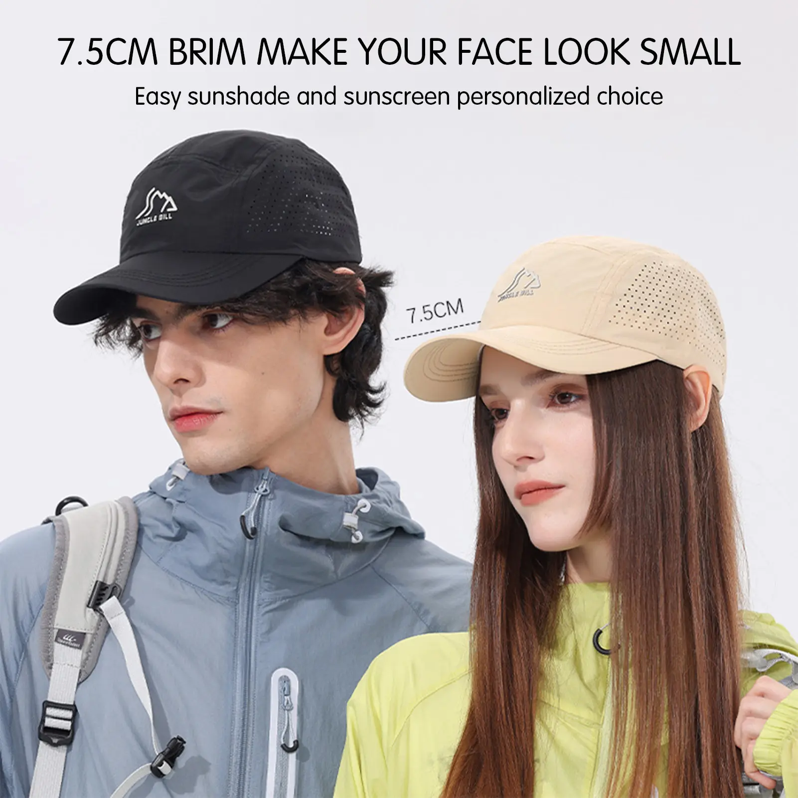 Breathable Sun-shading Baseball Cap Big Head Speed Drying Sun Hat Outdoor Running Mesh Breathable Sports Cap Summer Essential