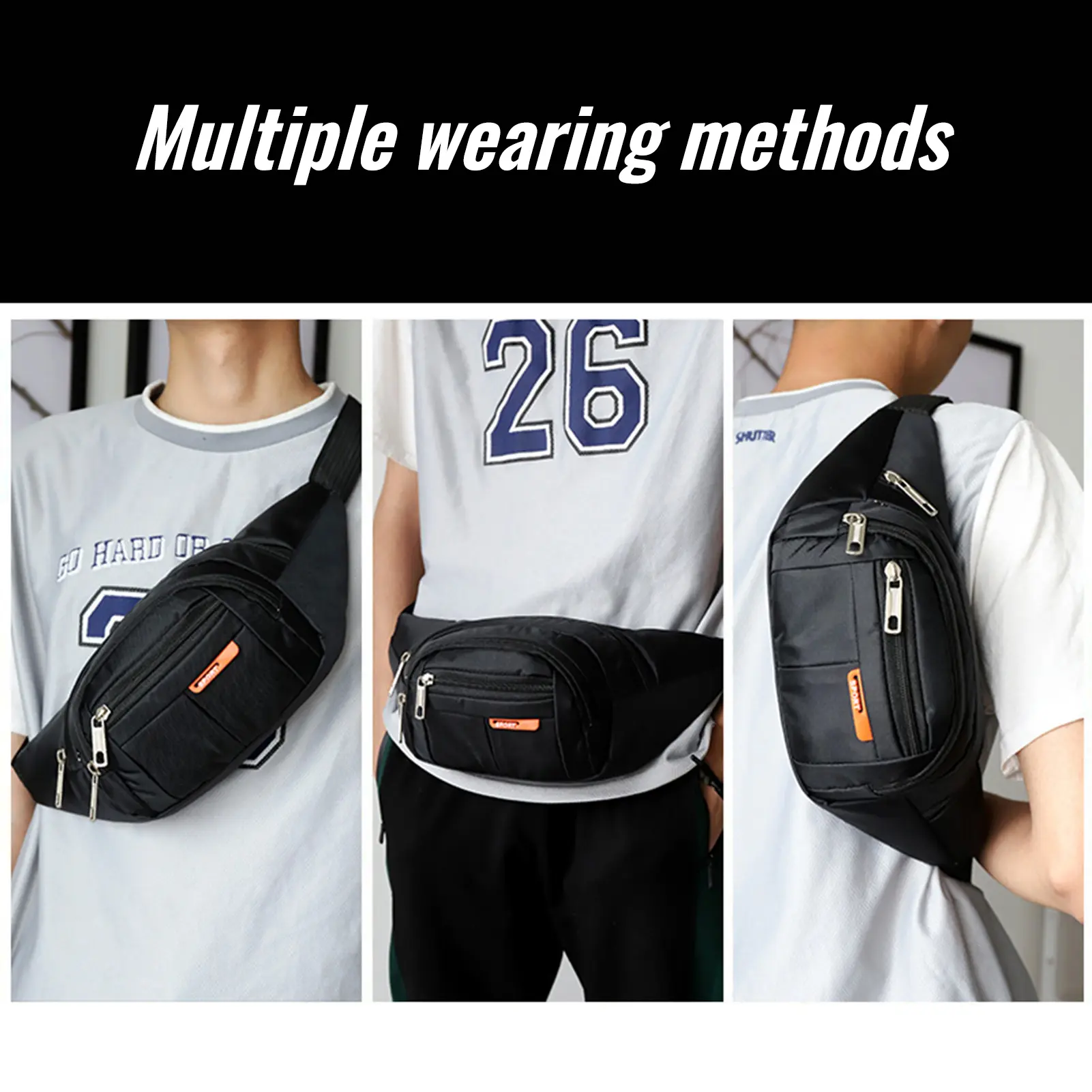 Belt Bag Purse Wallet Mobile Phone Bag Hip Hip Pocket Banana Men's Purse 2024 Beach Travel Waterproof Purse Multi-purpose Purse